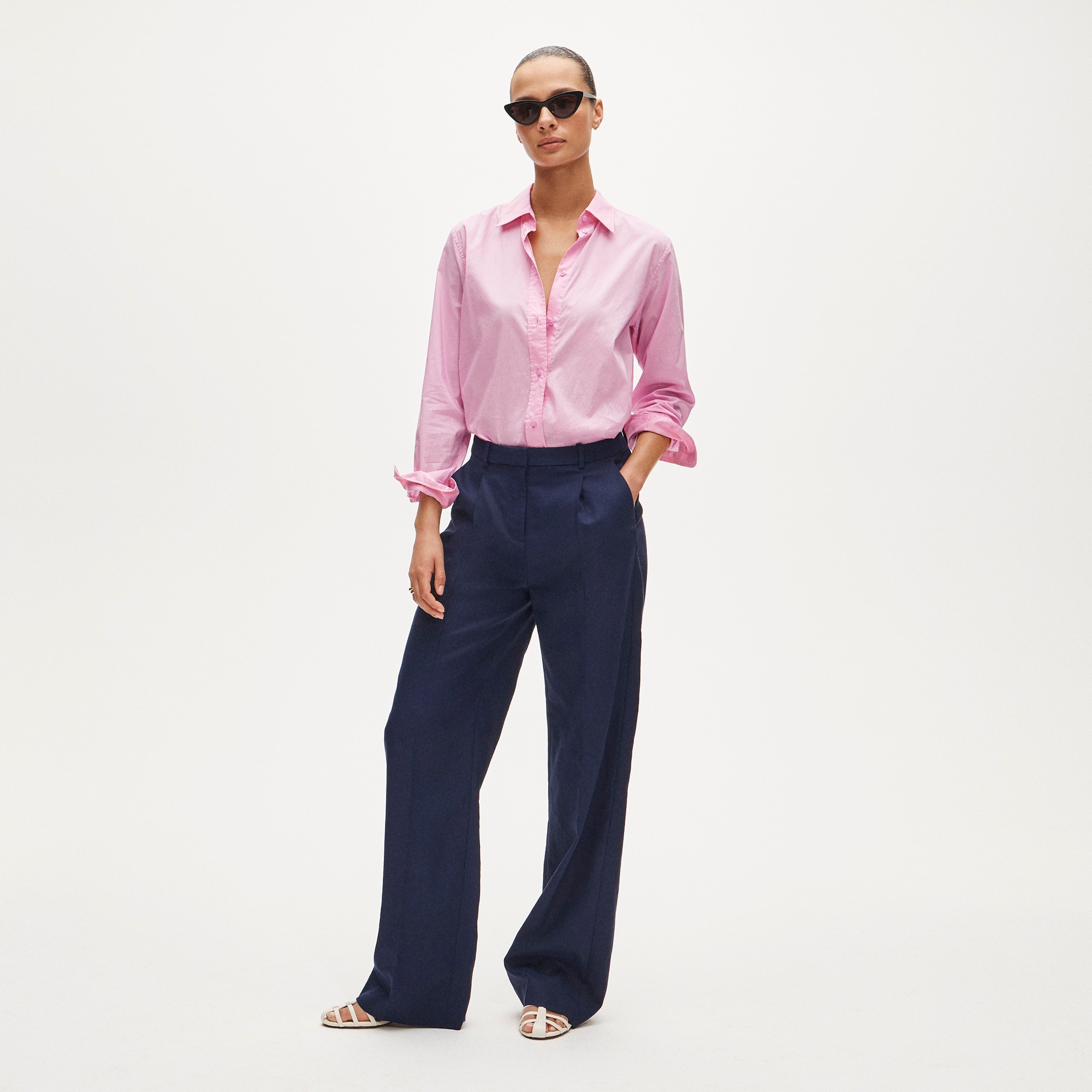 Jules classic-fit shirt in sateen