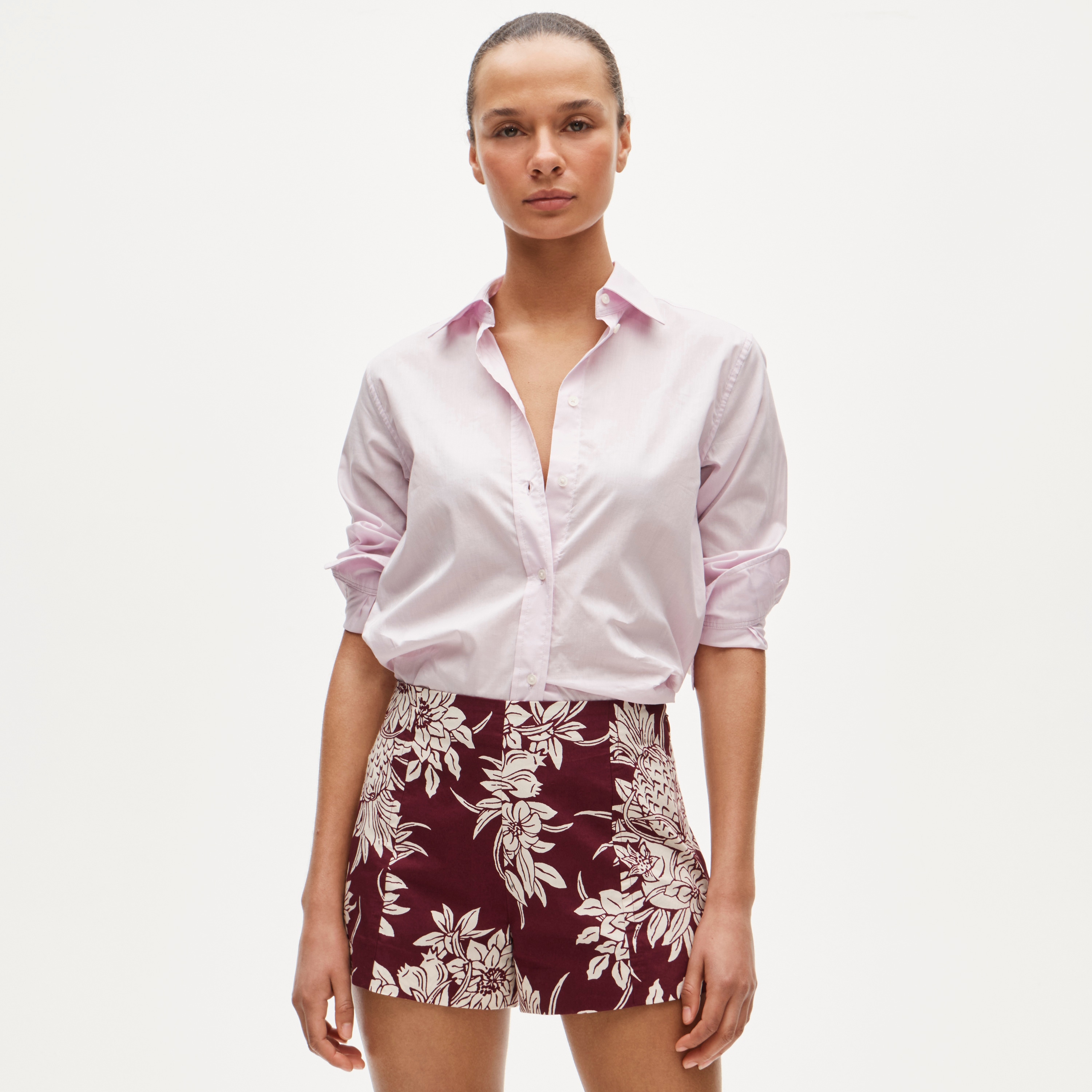 Jules classic-fit shirt in sateen