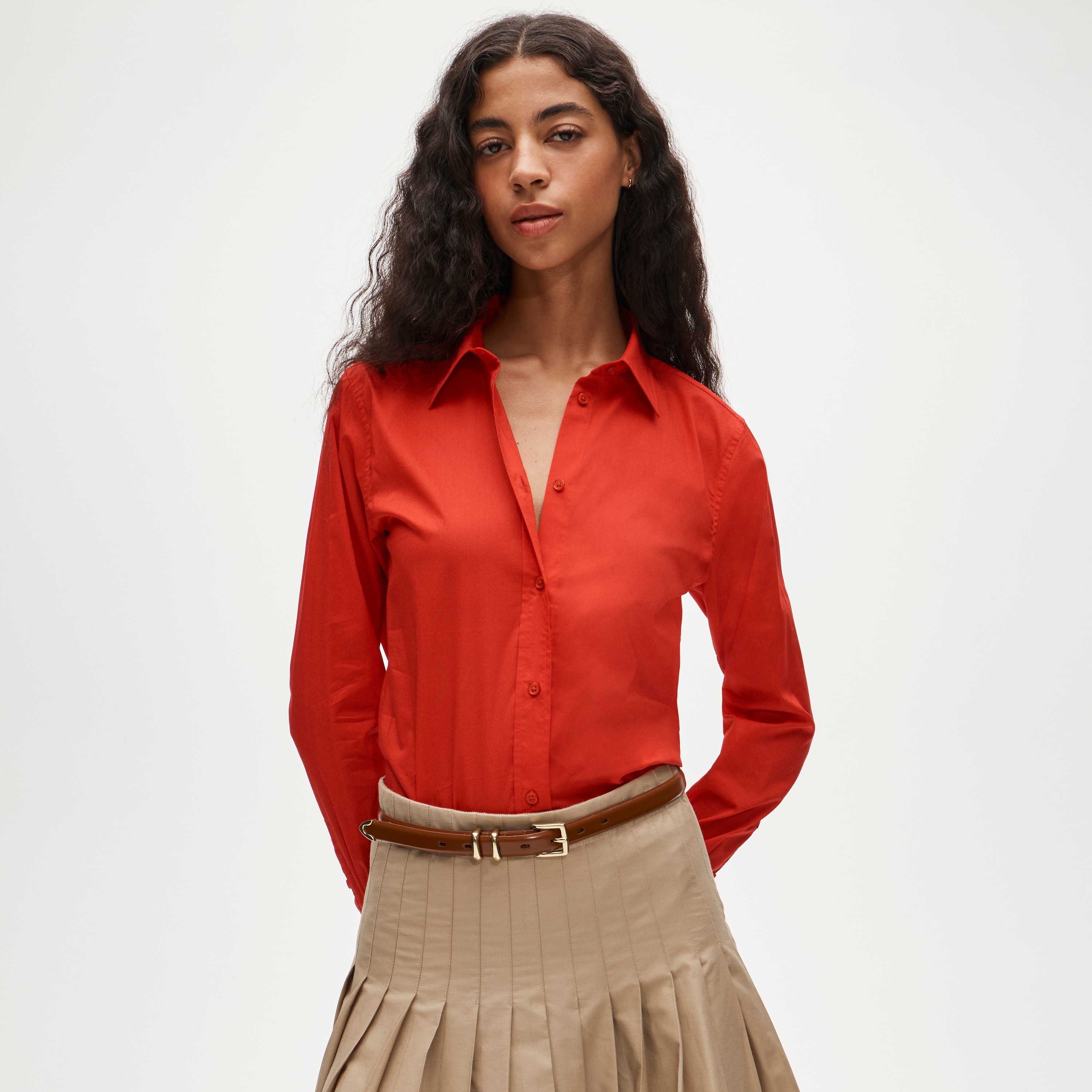 Jules classic-fit shirt in sateen