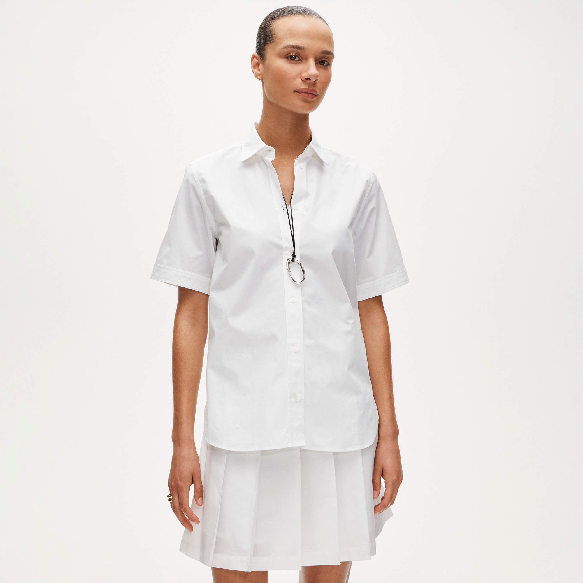 Gar&ccedil;on short-sleeve shirt in cotton poplin - image 2
