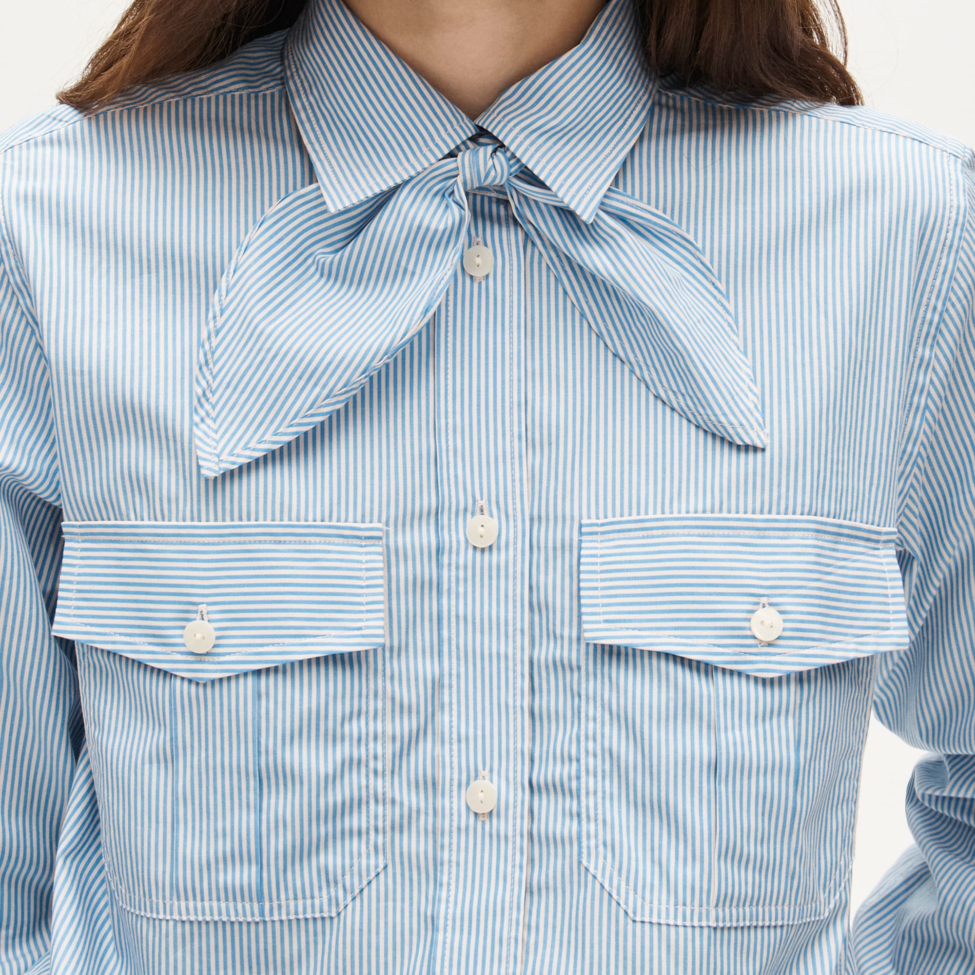 Jules classic-fit tie-neck shirt - image 4