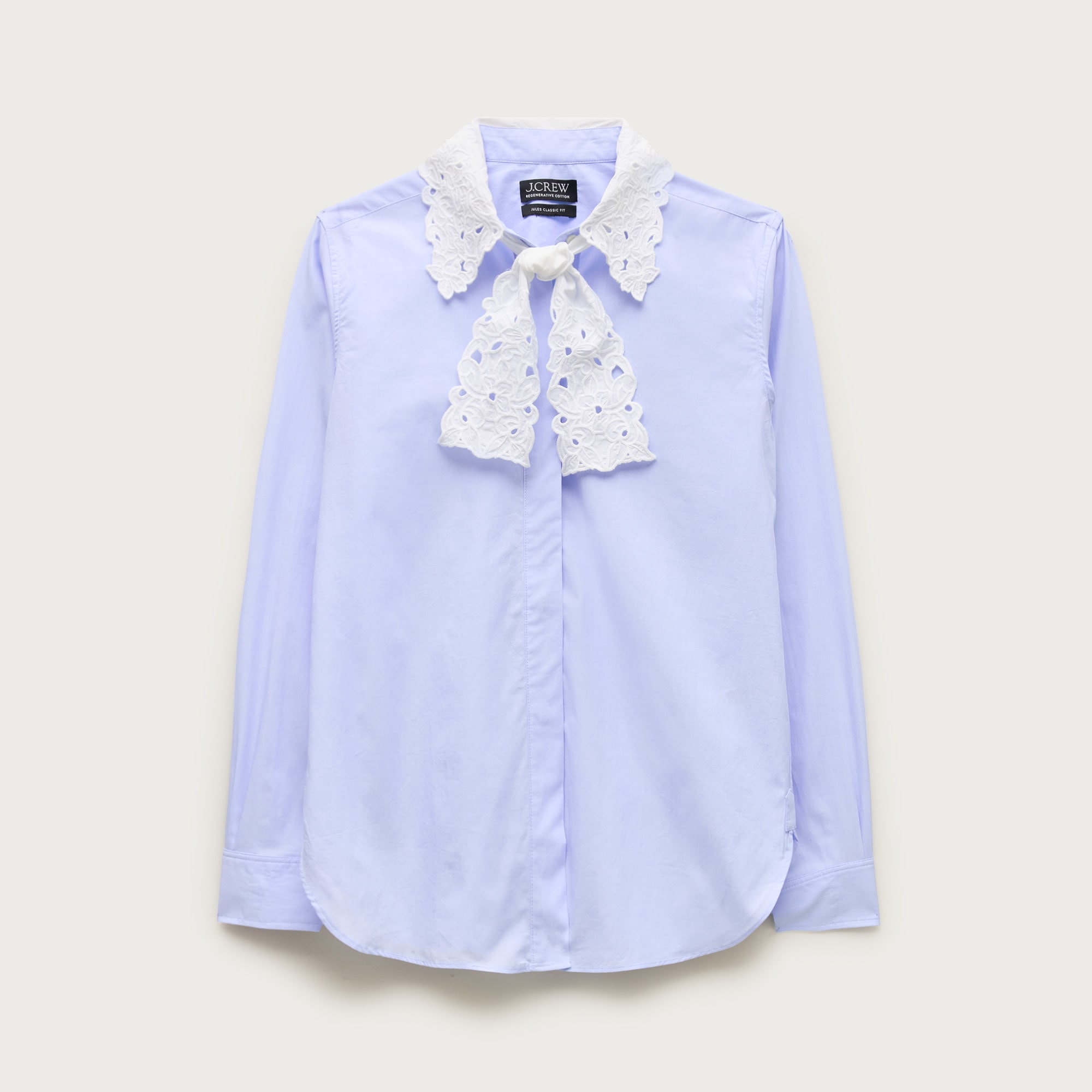 Jules classic-fit eyelet tie-neck shirt from J.Crew - $99.99