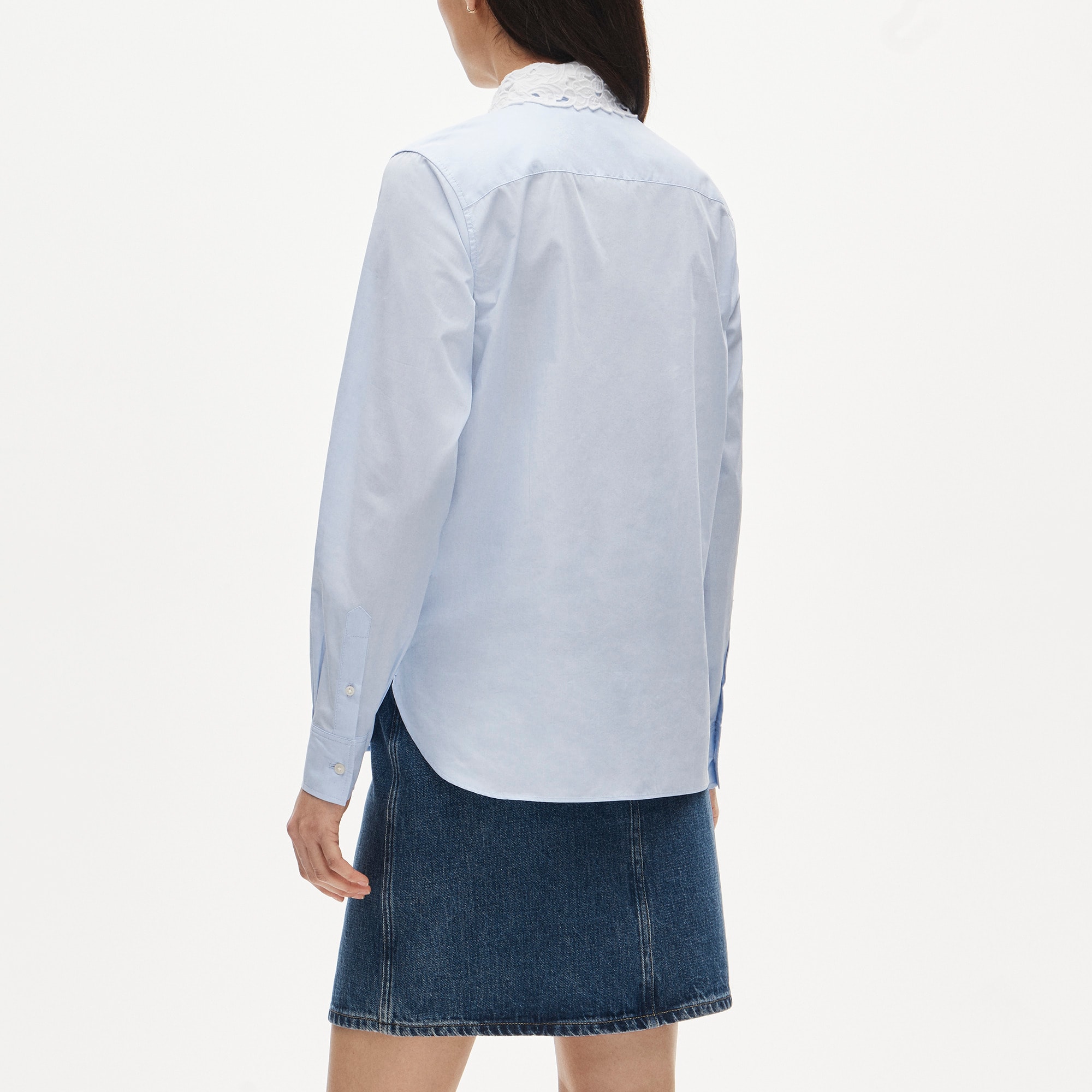 Jules classic-fit eyelet tie-neck shirt
