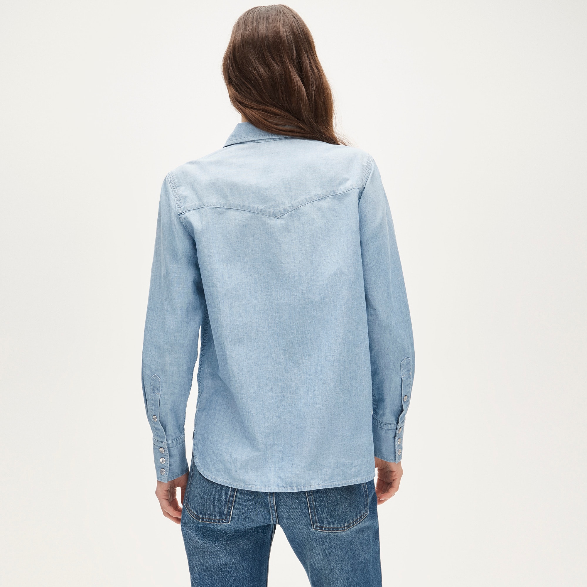 Jules western shirt in lightweight denim