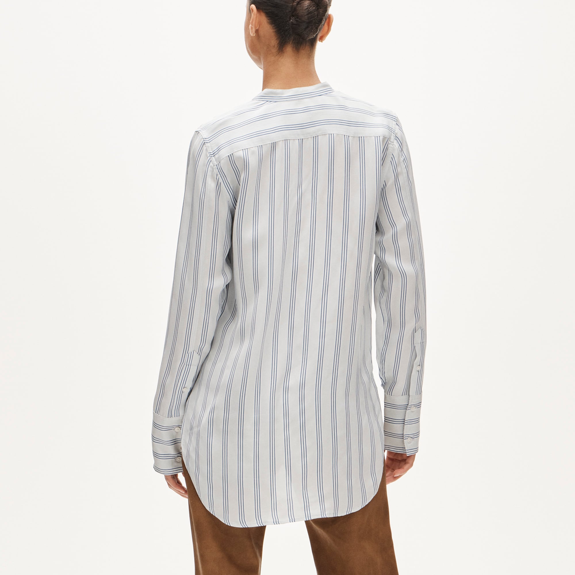 Tuxedo-bib button-up shirt in - image 5