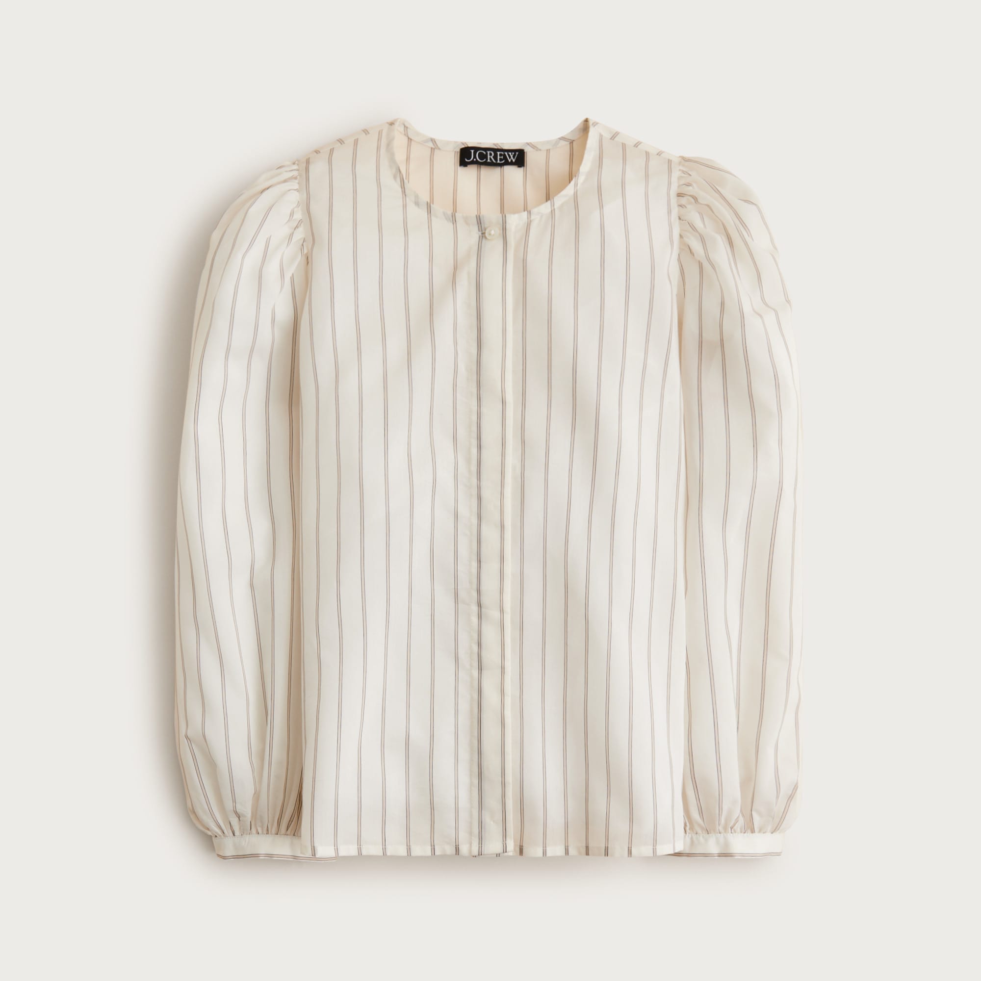 Button-up top in stripe