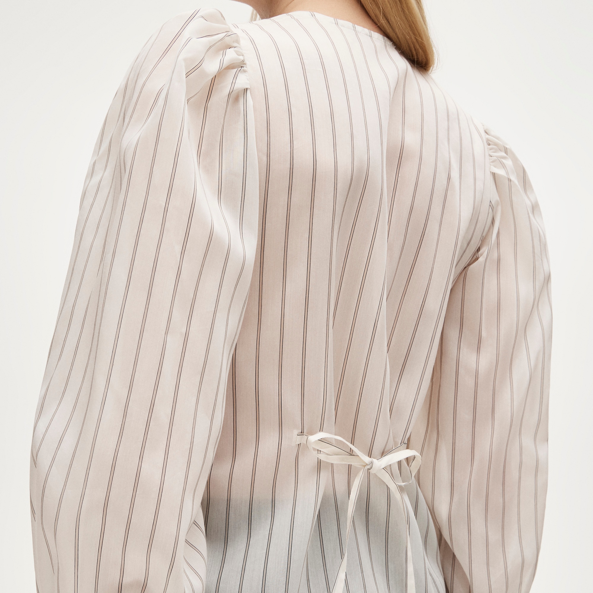 Button-up top in stripe