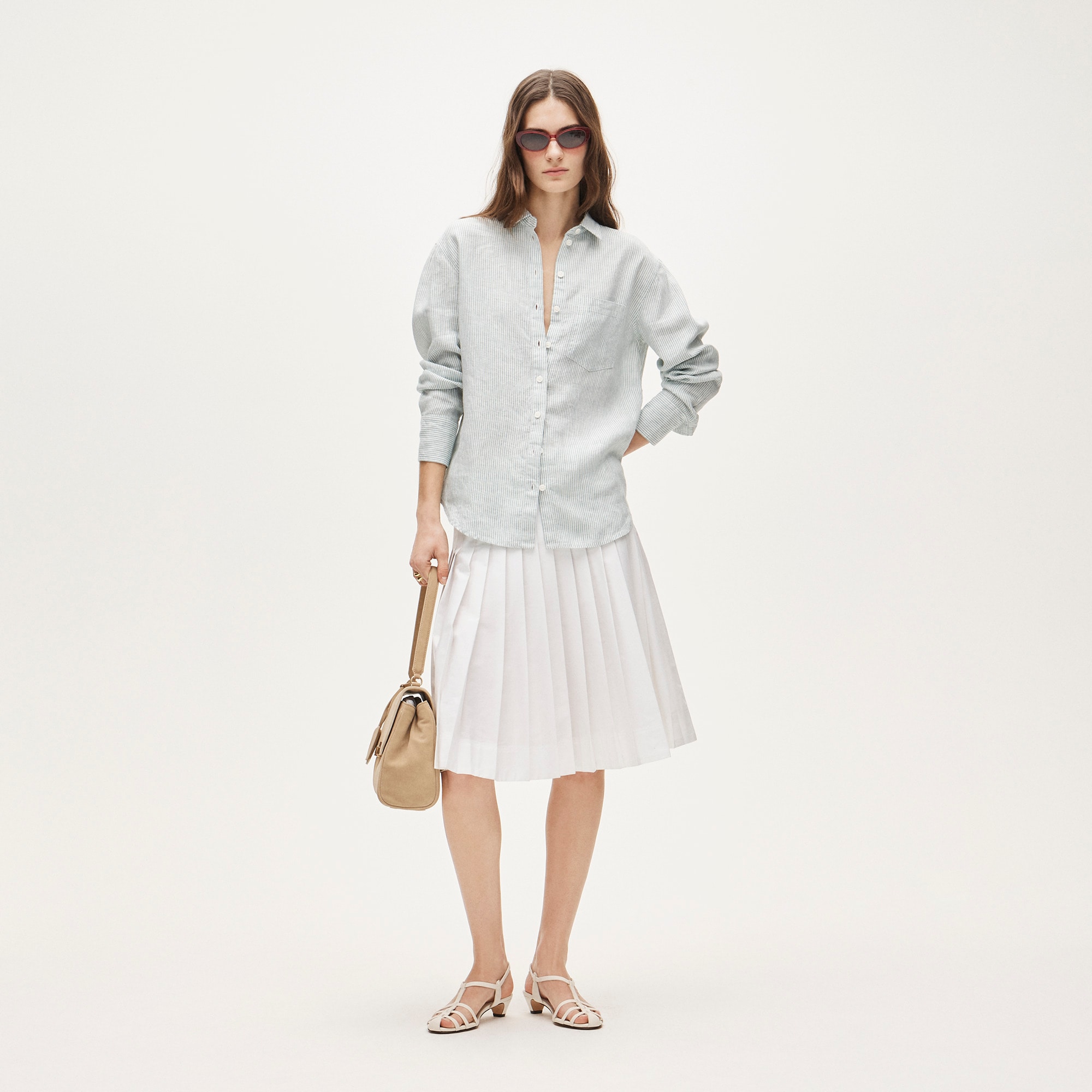 Gar&ccedil;on classic shirt in linen - image 3