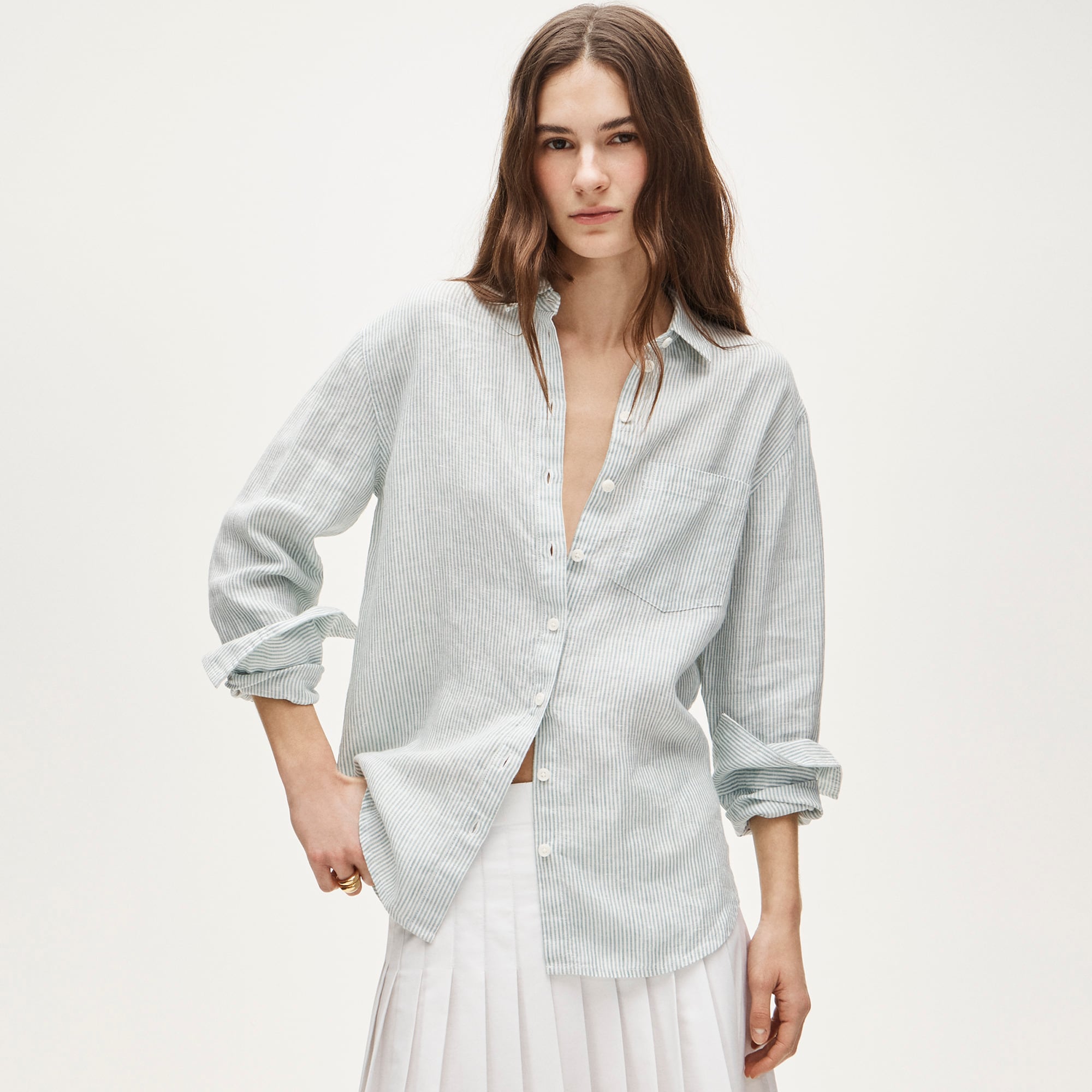 Gar&ccedil;on classic shirt in linen - image 2