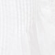 Lace-trim pintuck top in cotton voile WHITE