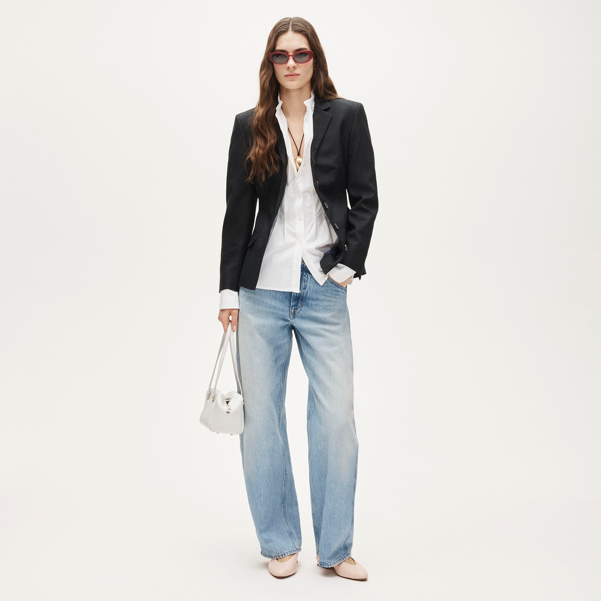 Cinched-waist shirt in cotton poplin - image 3