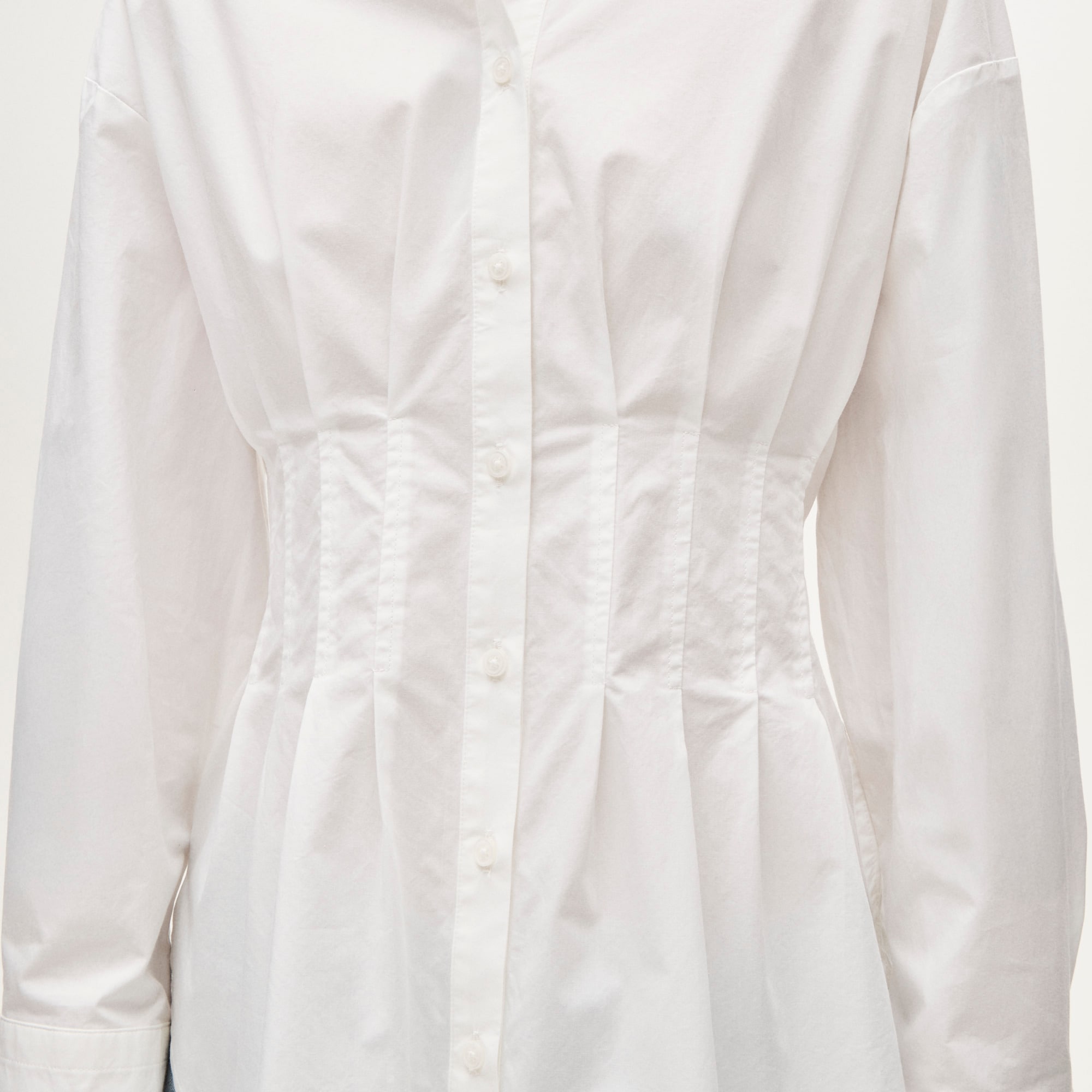 Cinched-waist shirt in cotton poplin - image 4