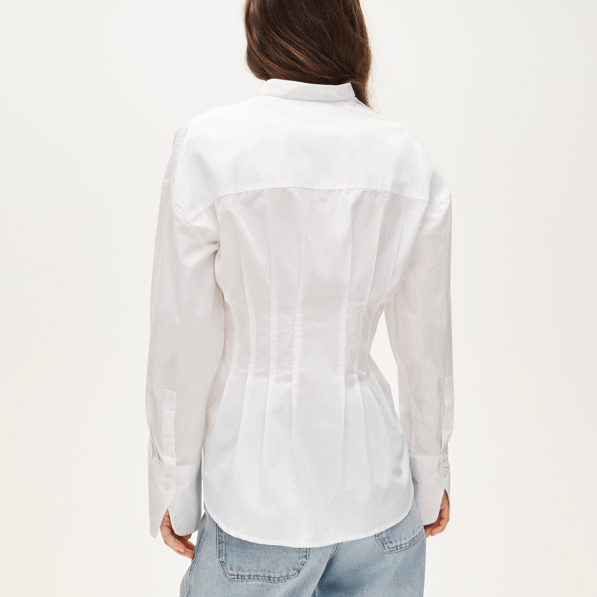 Cinched-waist shirt in cotton poplin - image 5