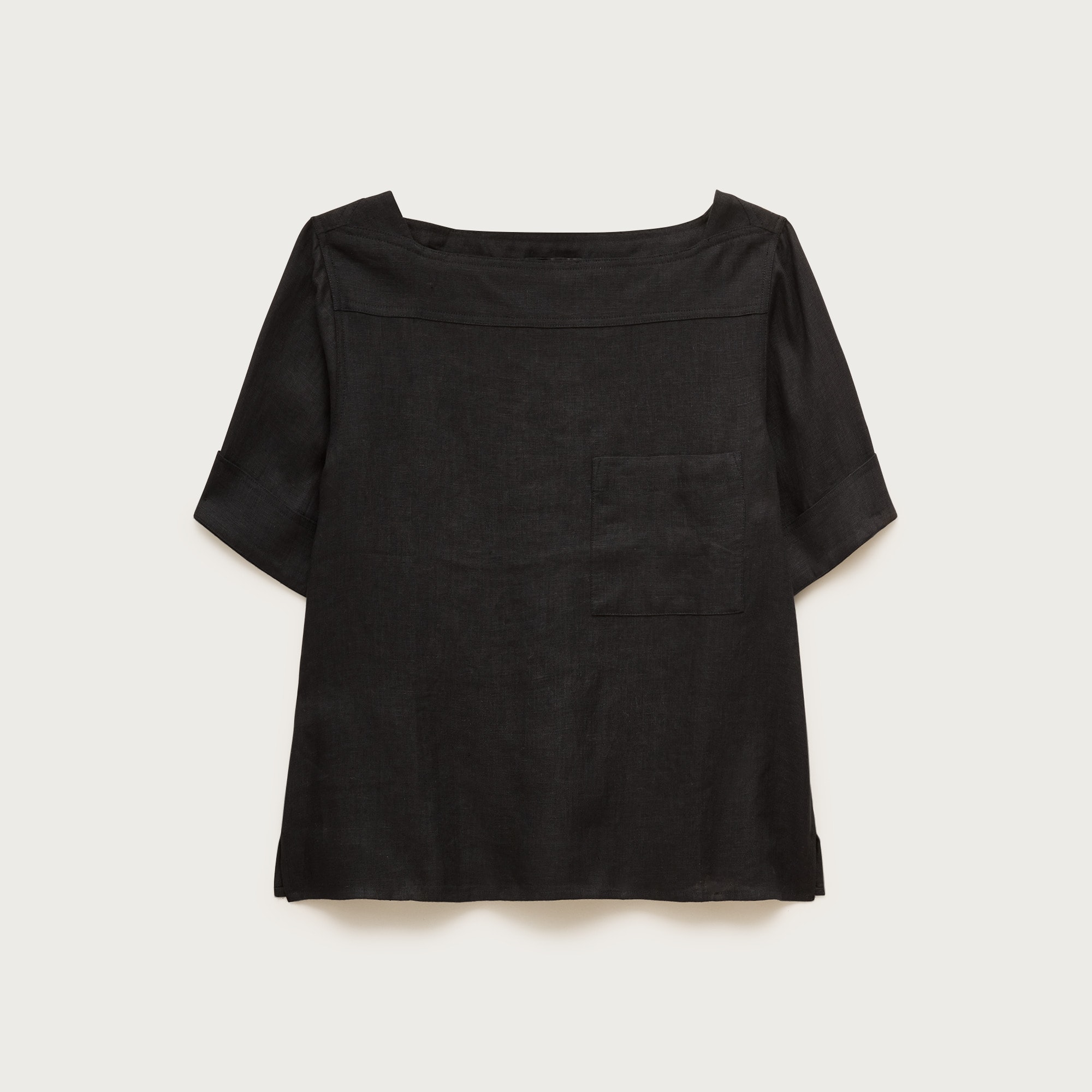 Boatneck Tee In Linen For Women | J.Crew