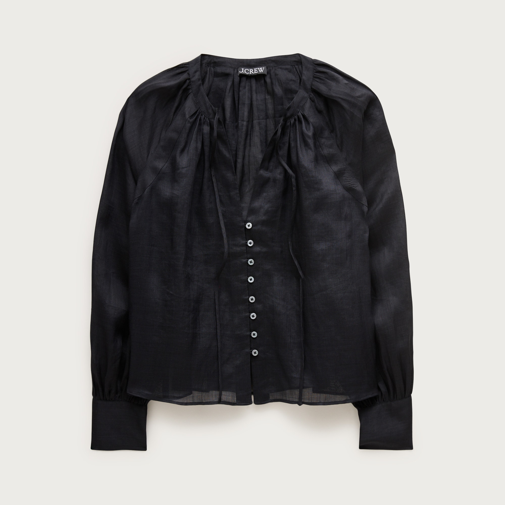 Popover top in ramie
