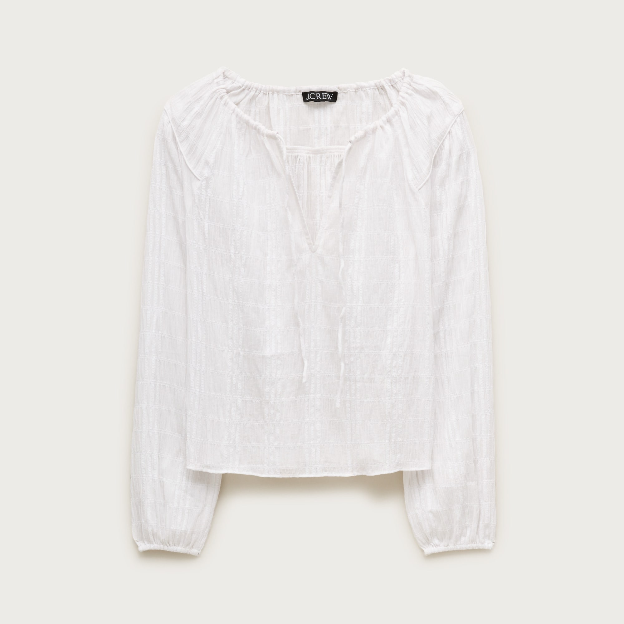Scallop-trim Eyelet Top For Women | J.Crew