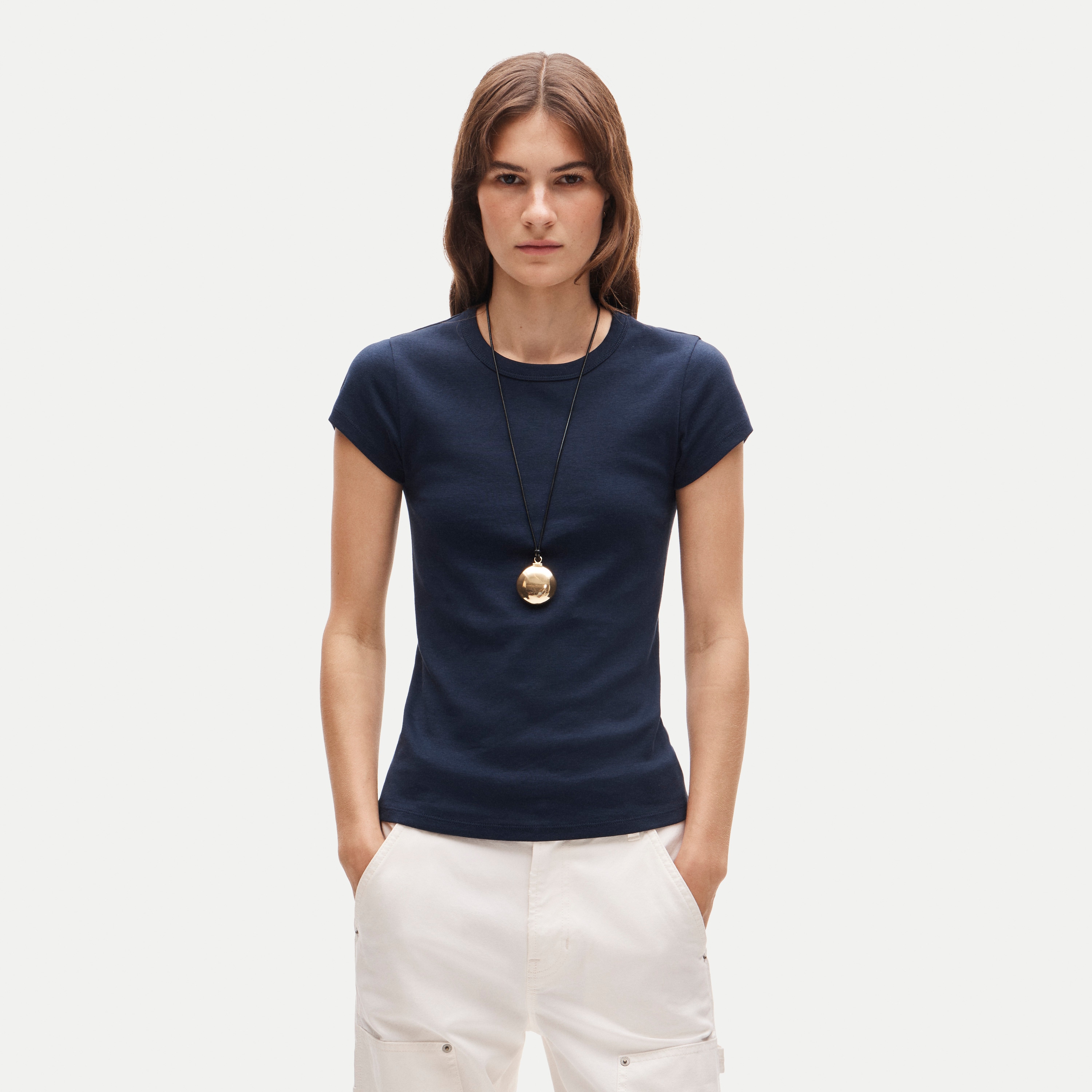 Perfect-fit crewneck T-shirt