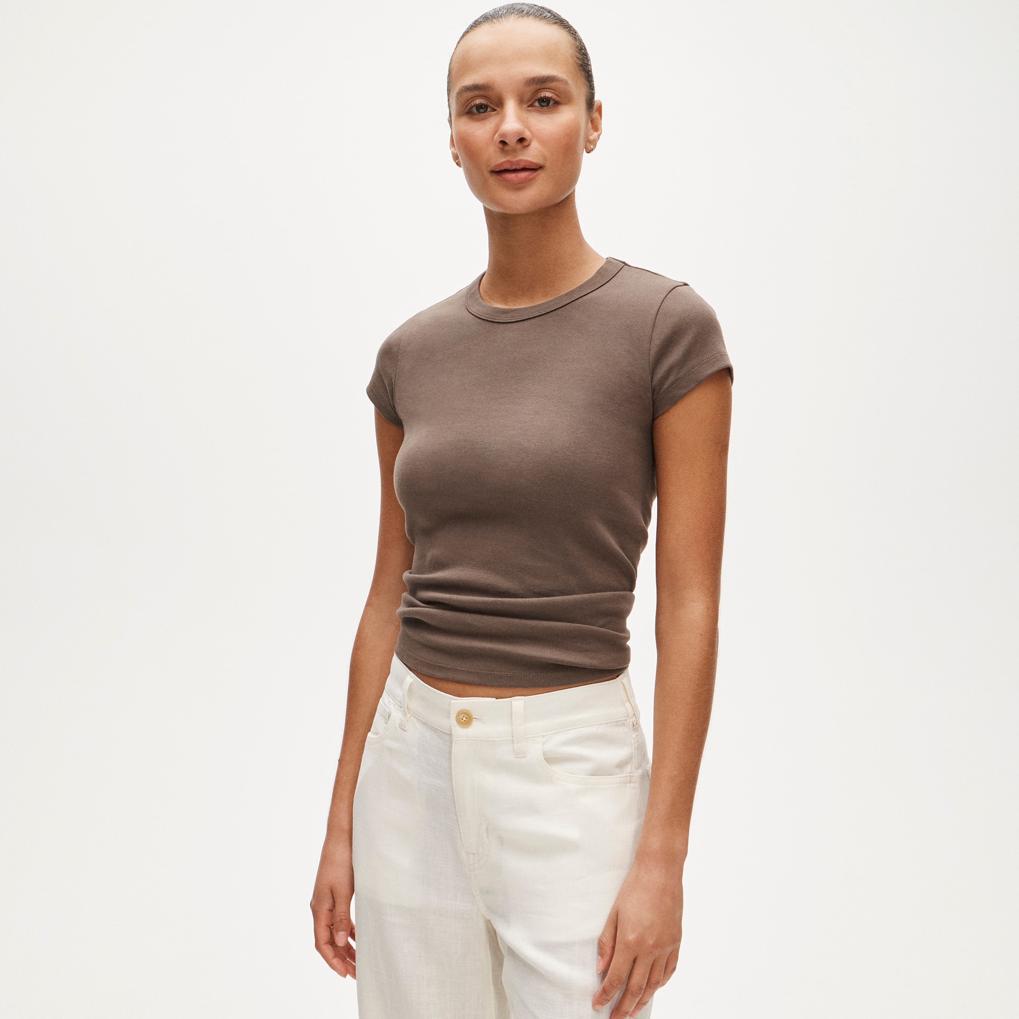 Perfect-fit crewneck T-shirt