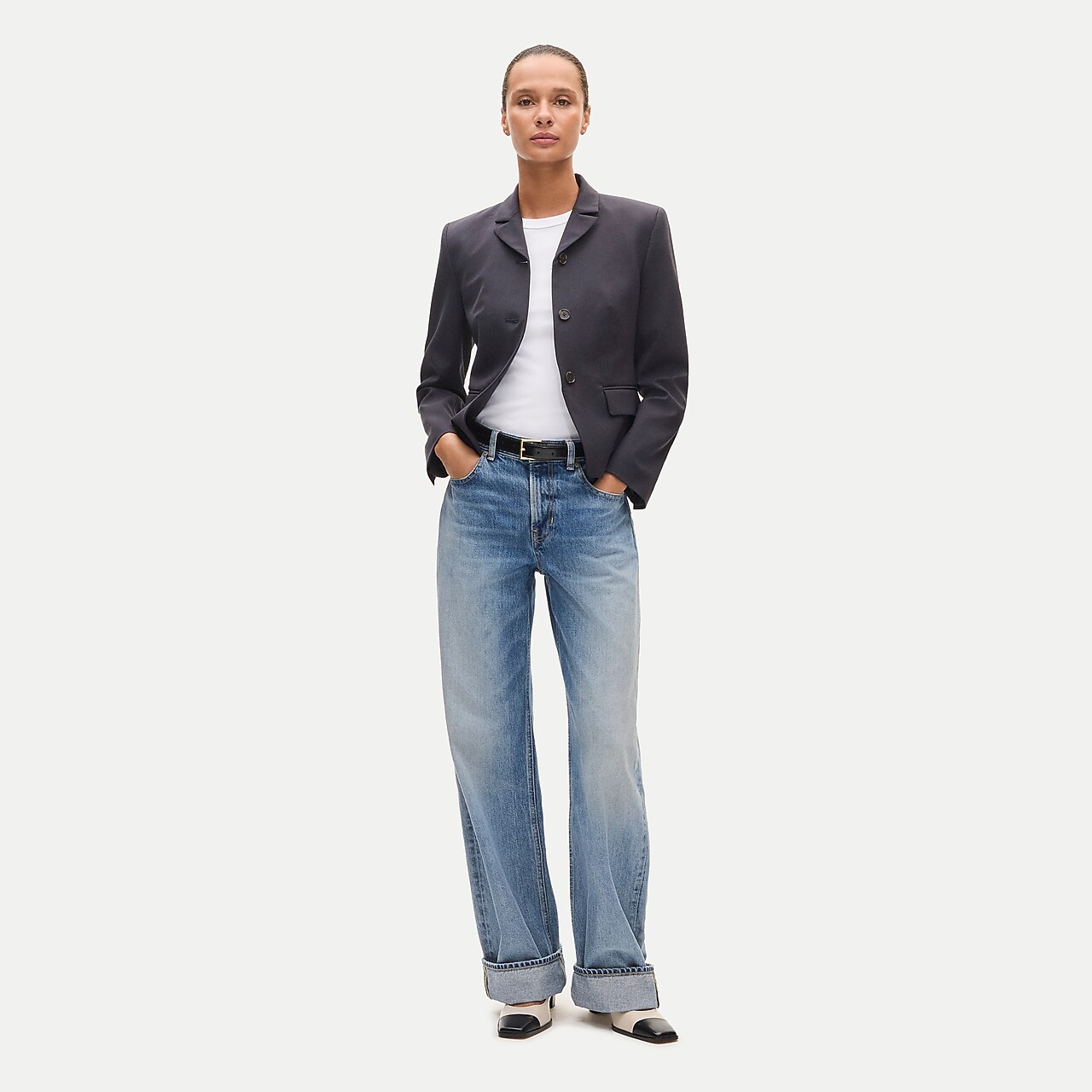 Wool-blend Flight Jacket With Faux-fur Collar For Women | J.Crew
