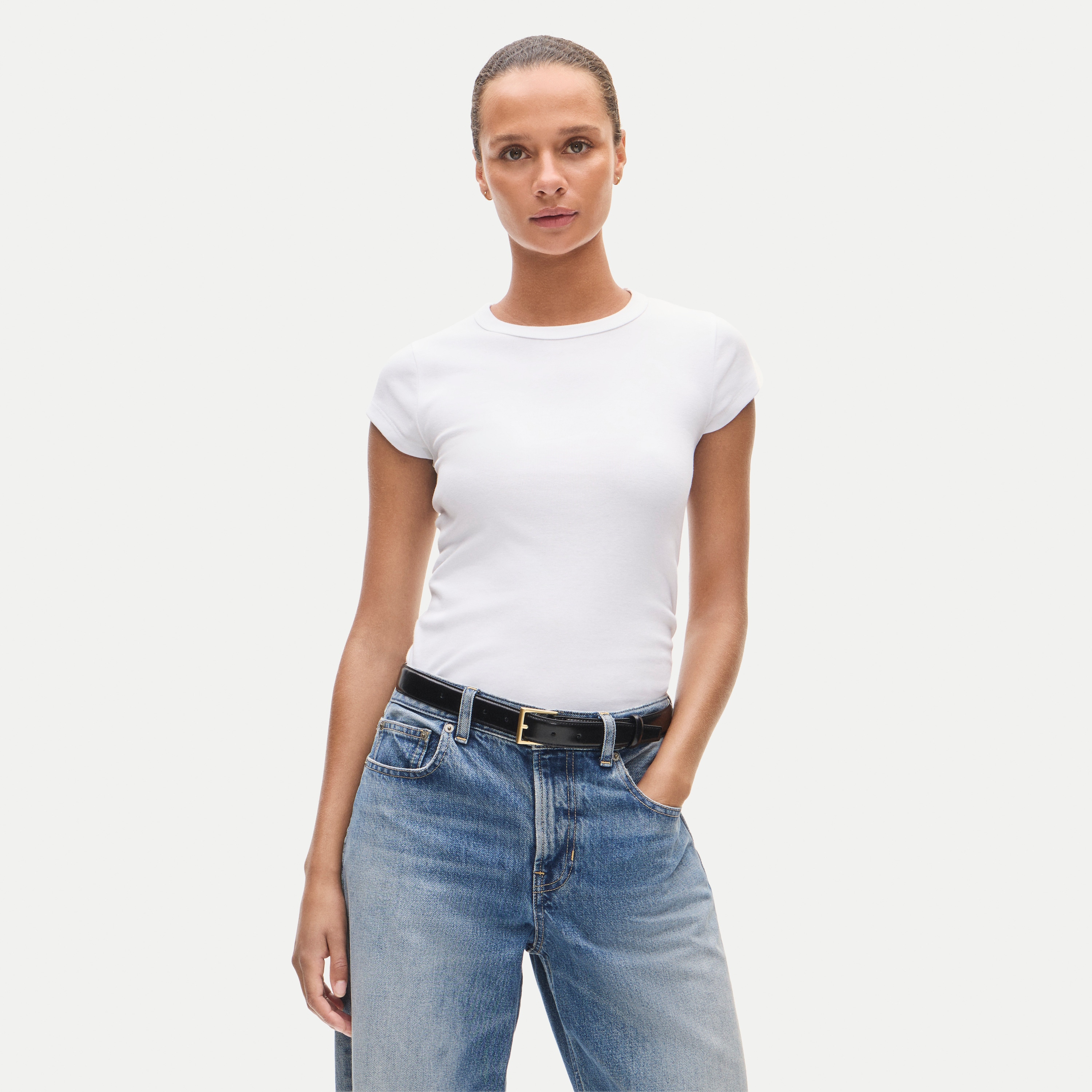 Perfect-fit crewneck T-shirt