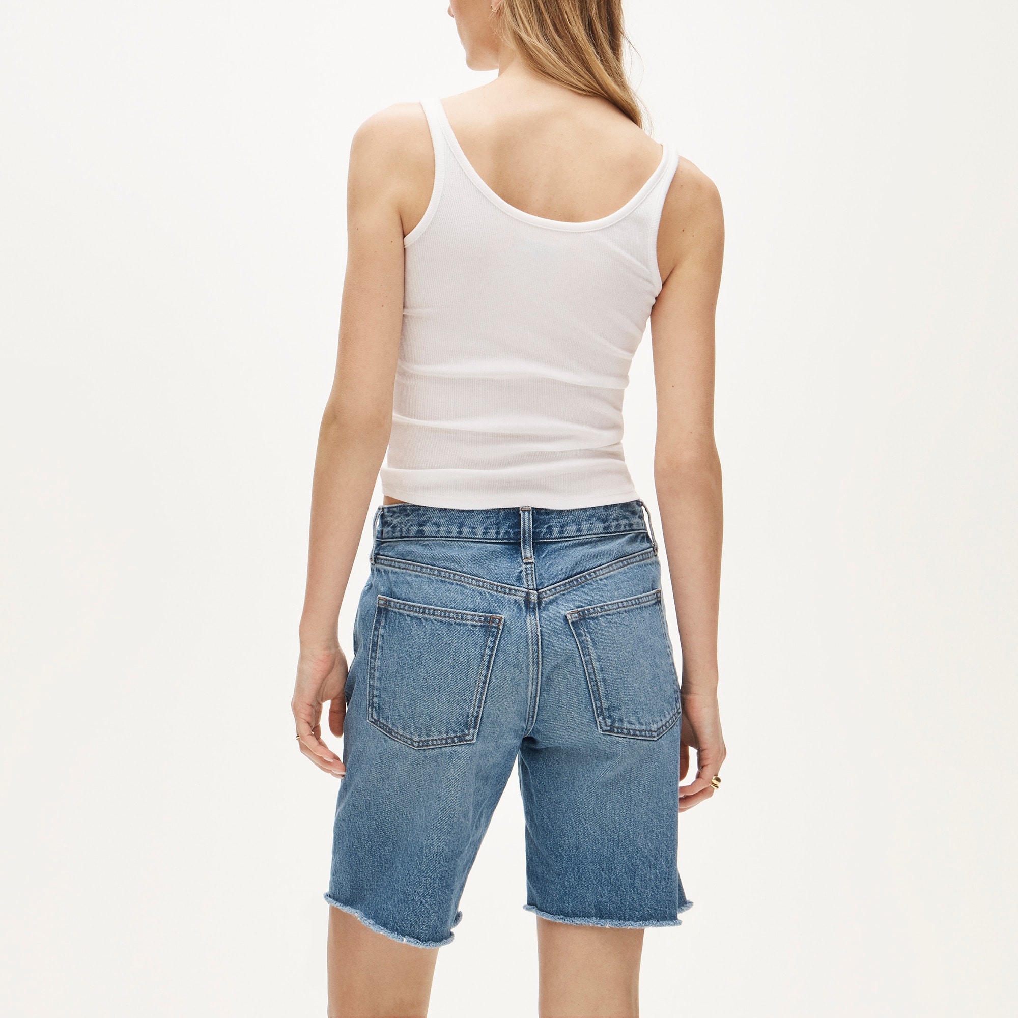 Denim bermuda short - image 4