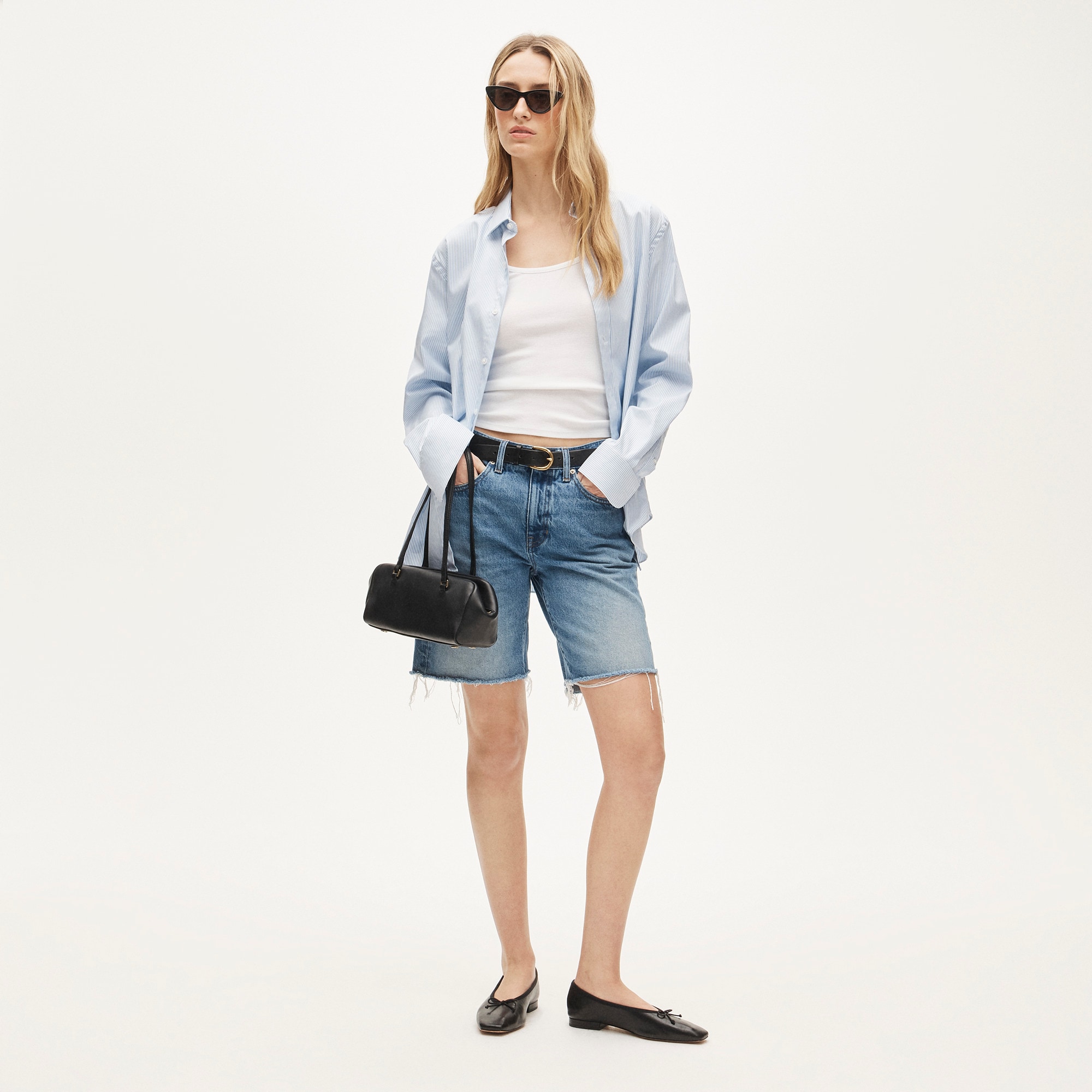 womens Denim bermuda short