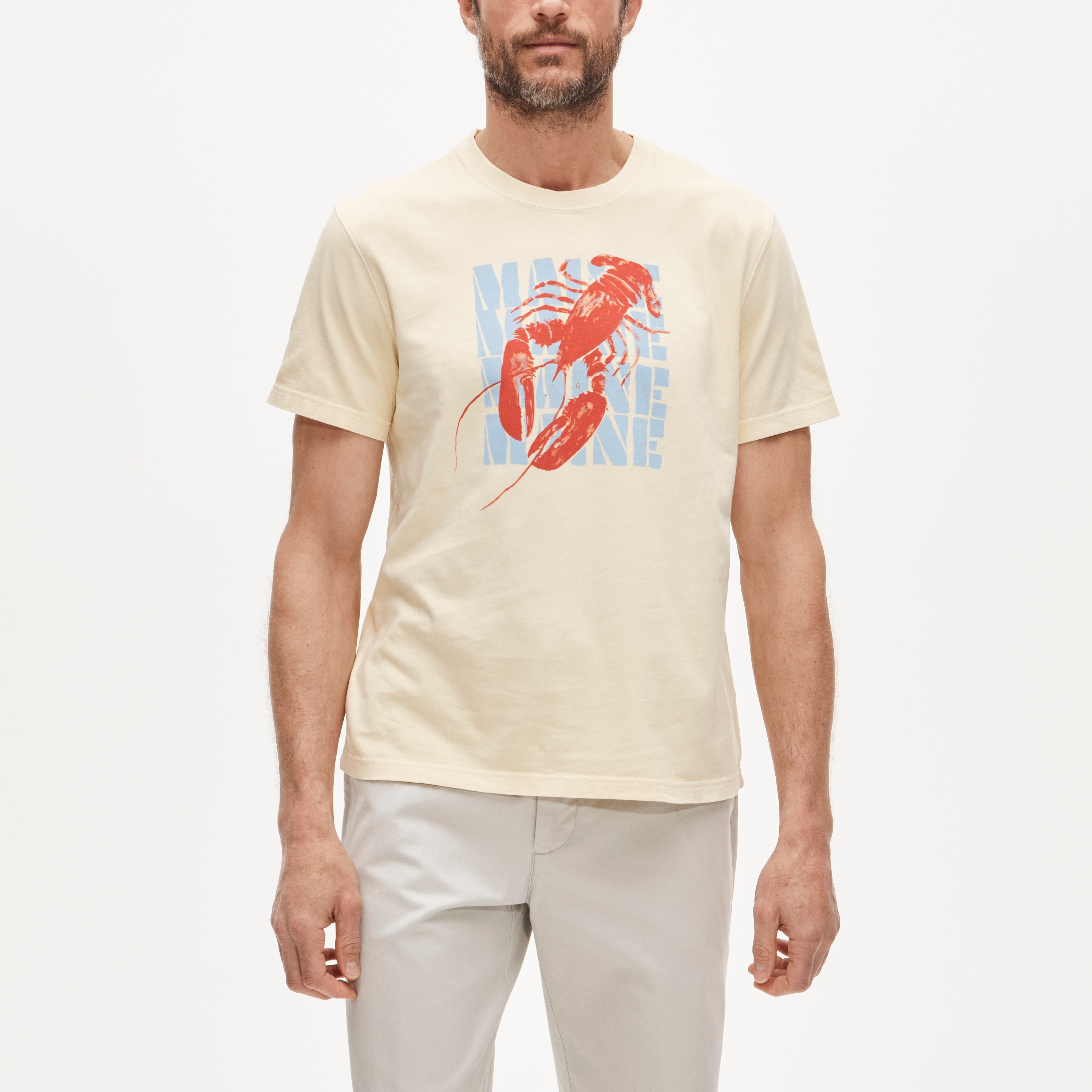 トップス HOLIDAY WASHED CHECK DRAWSTRINGS SHIRT Vintage-wash Cotton Graphic T-shirt For Men | J.Crew