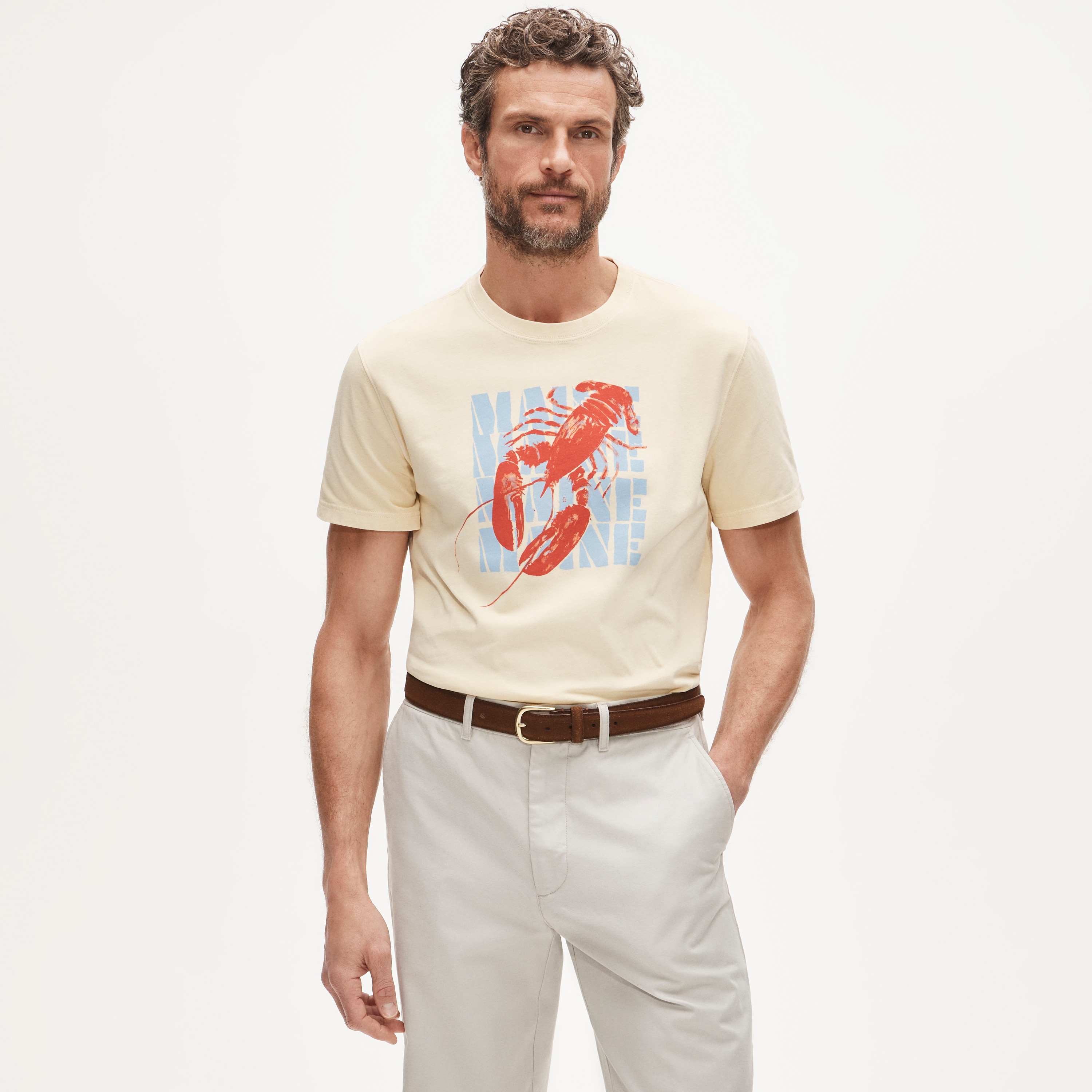 Vintage-wash cotton graphic T-shirt