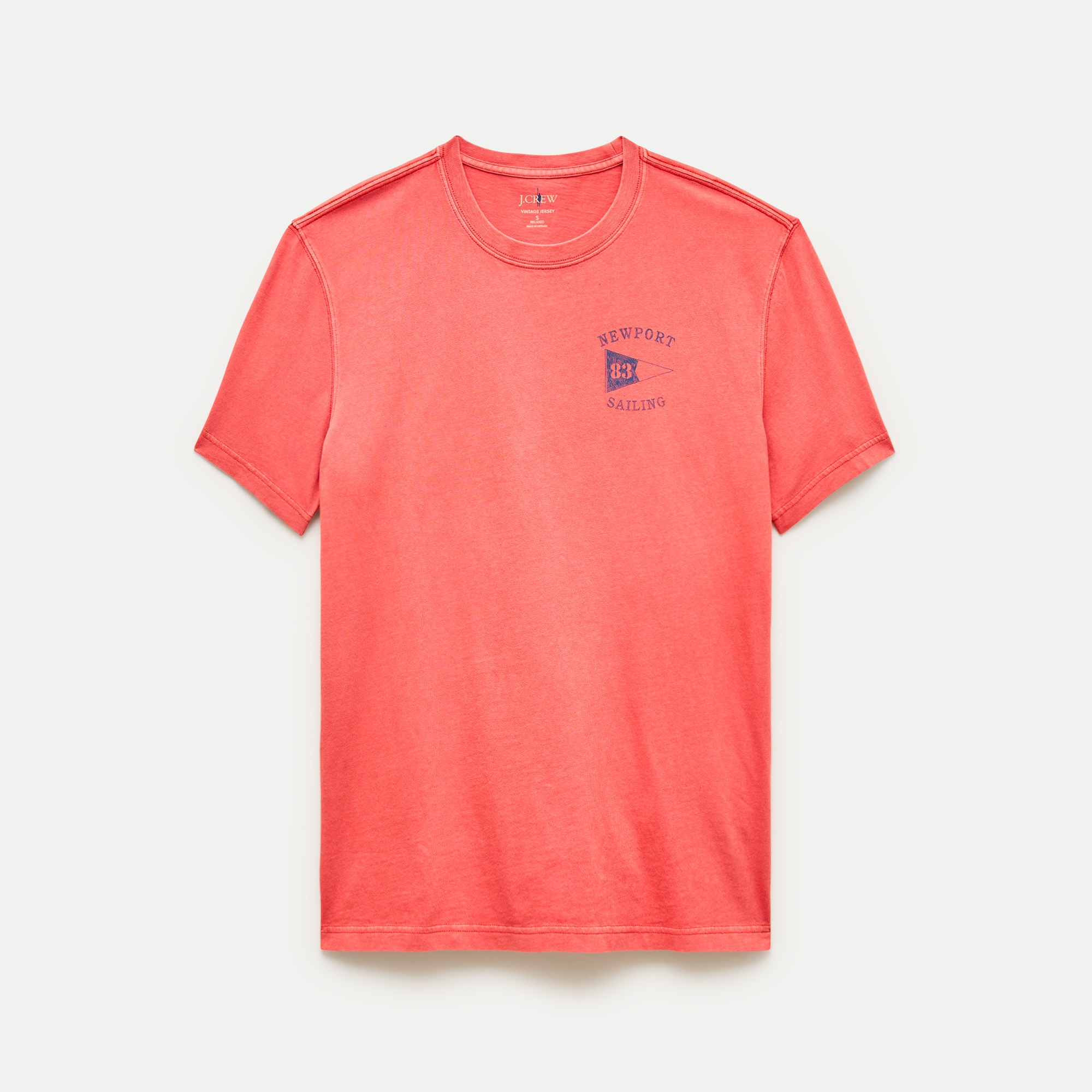 Vintage-wash Cotton Graphic T-shirt For Men | J.Crew