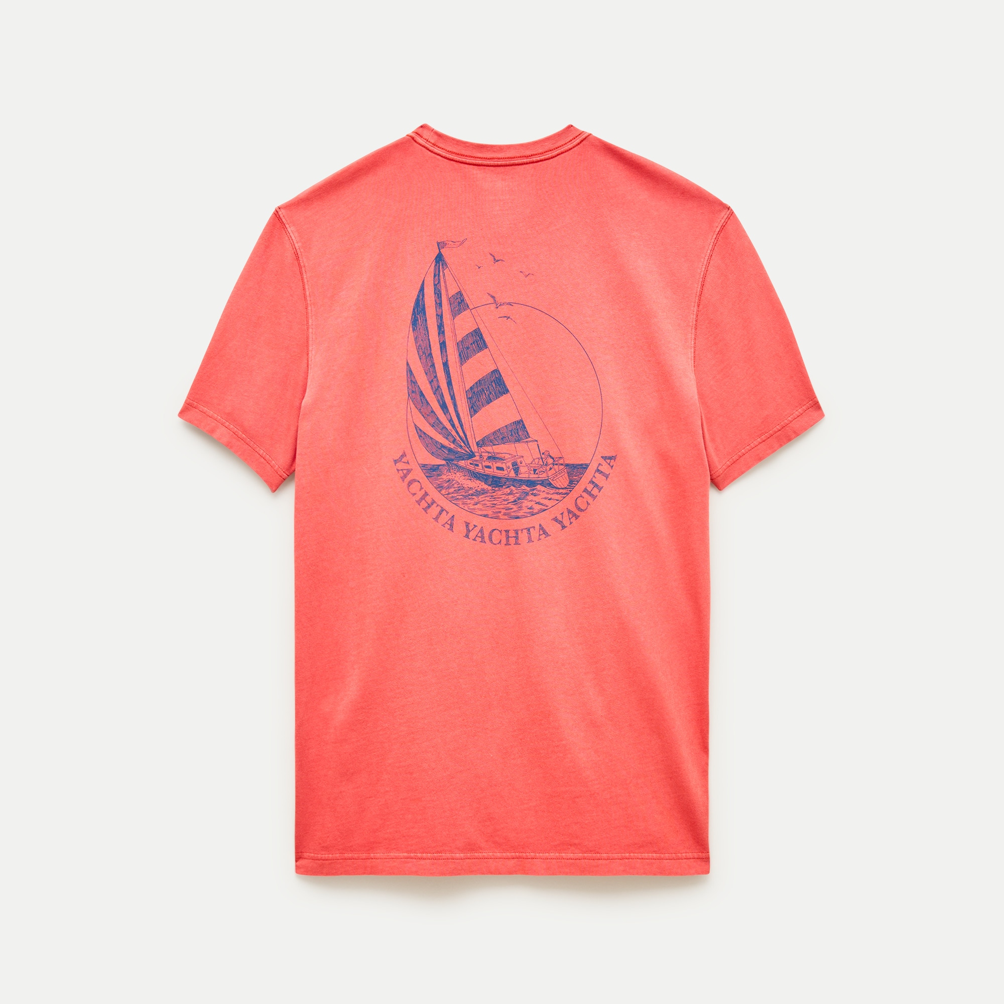 Long-sleeve Vintage-wash Cotton Pocket T-shirt For Men | J.Crew