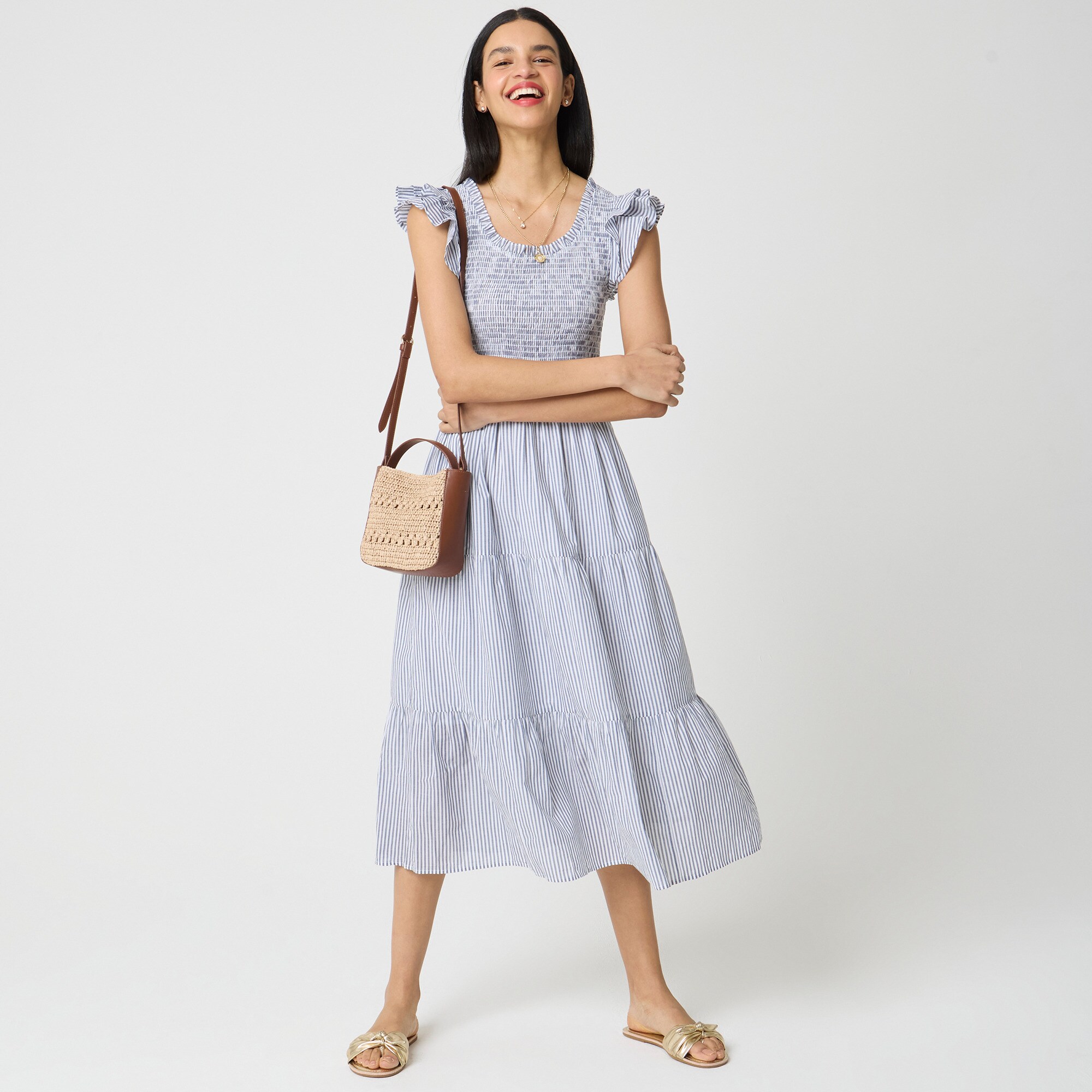 evening dress 1930 Umgee Pink Floral Flutter Sleeve Midi Dress
