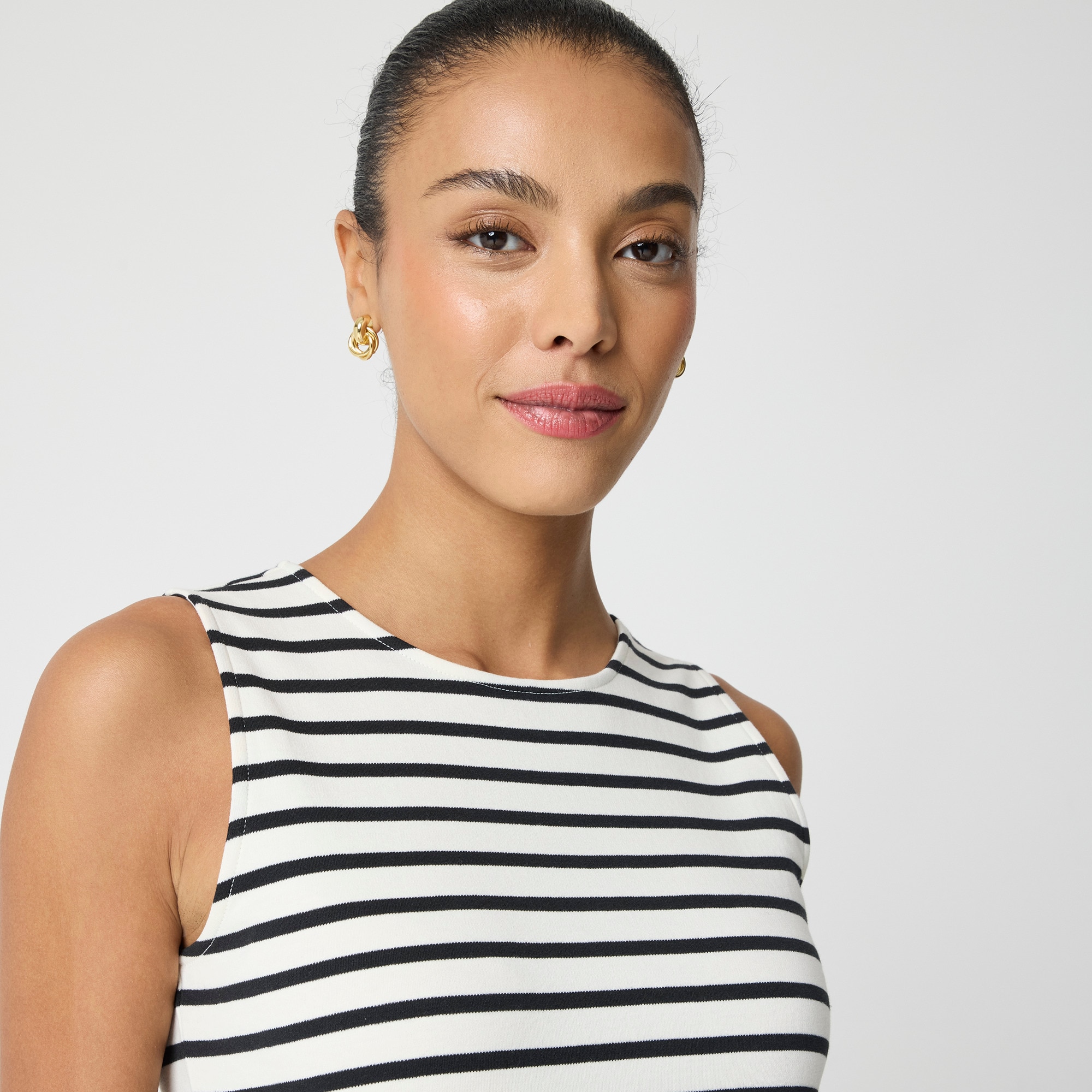 Striped Essential knit tank dress