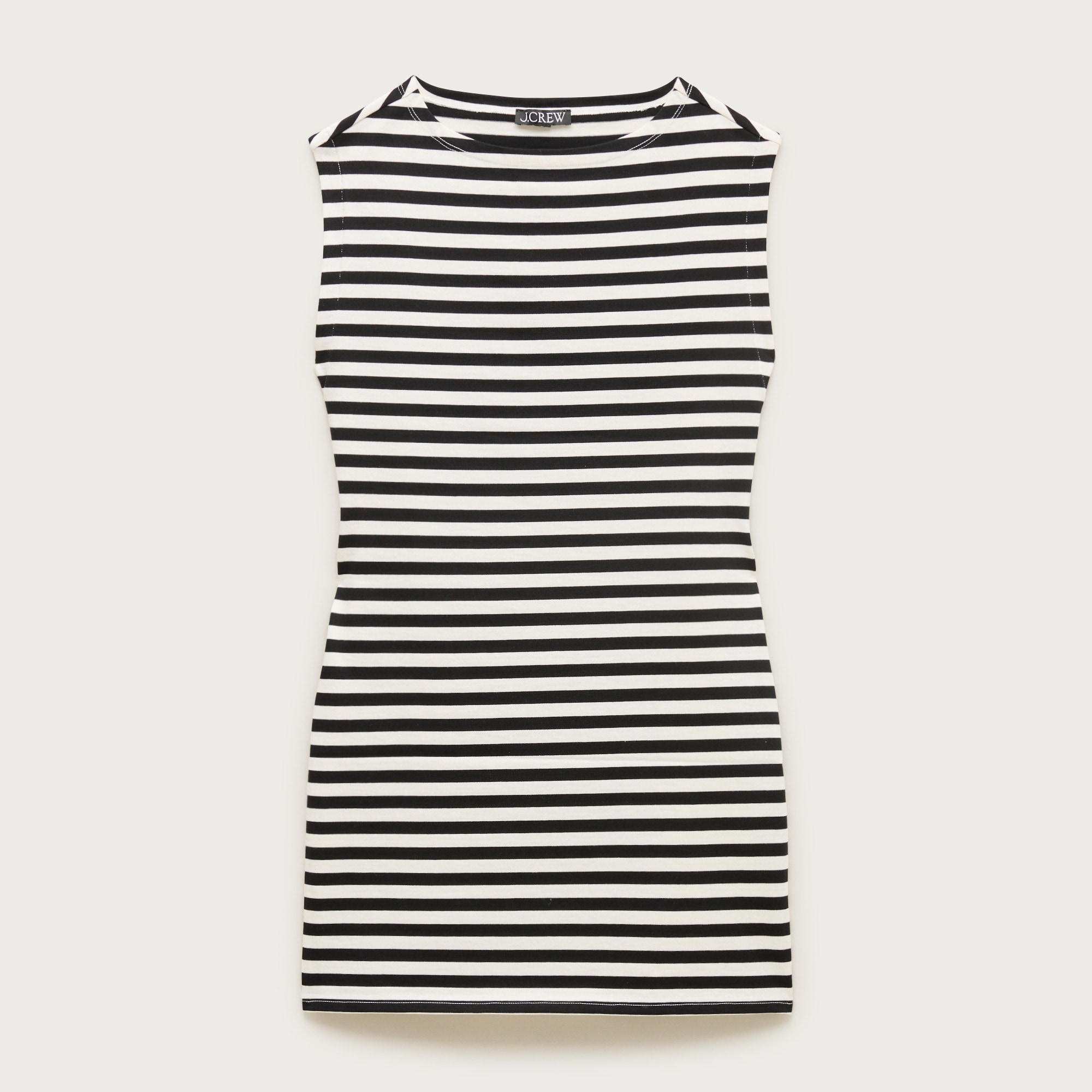 Sheath mini dress in stripe