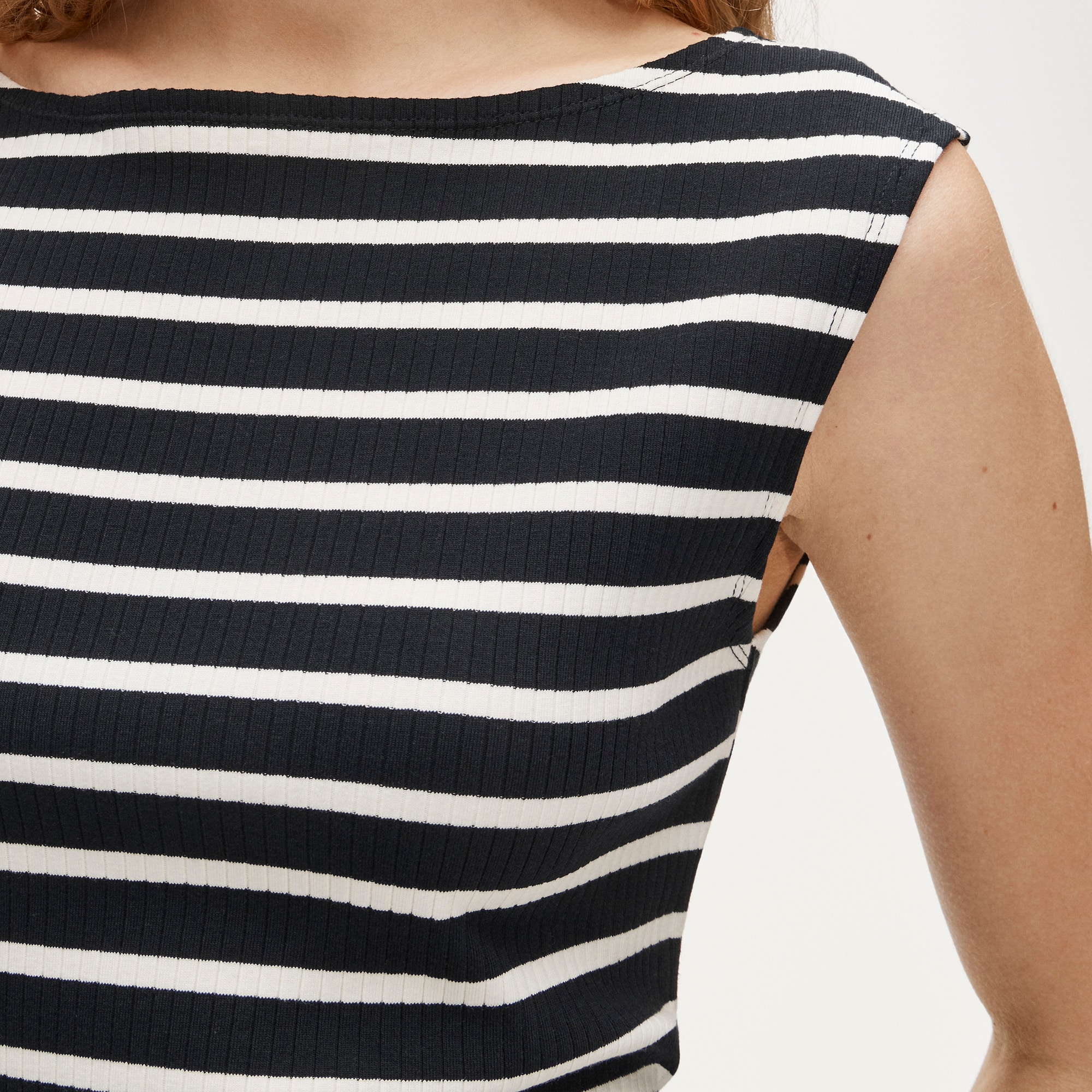 Sheath dress in stripe - image 3