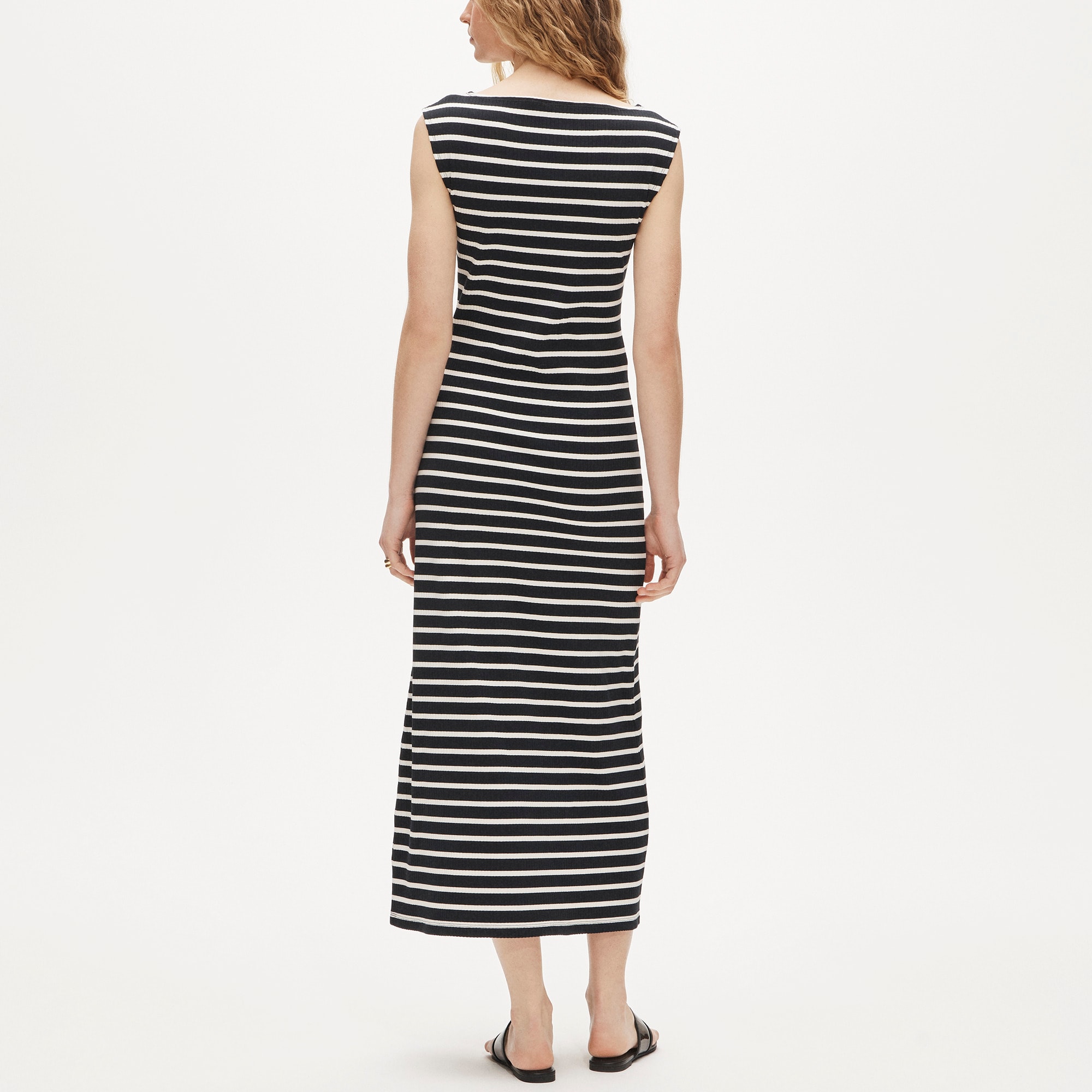 Sheath dress in stripe - image 4