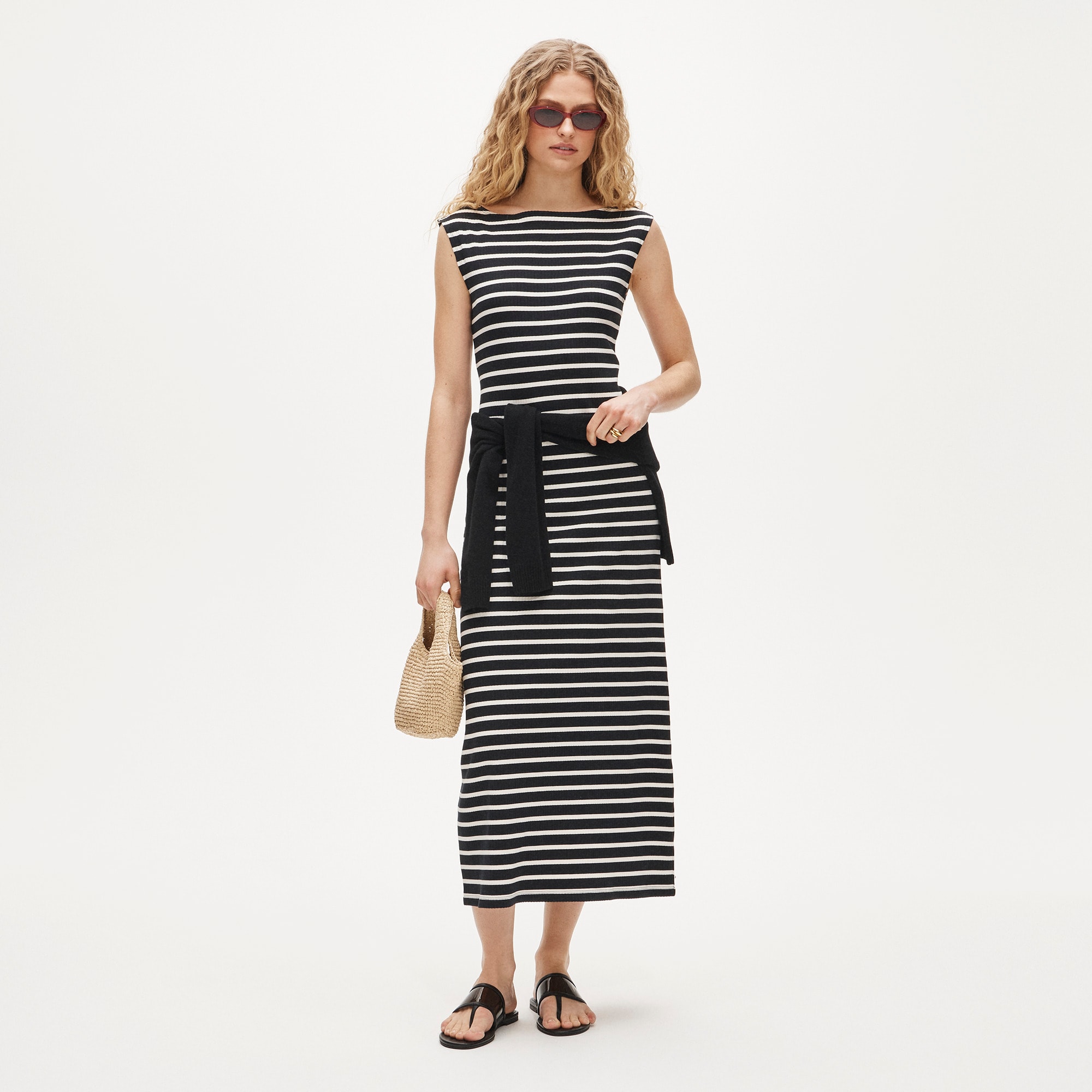 Sheath dress in stripe - image 2