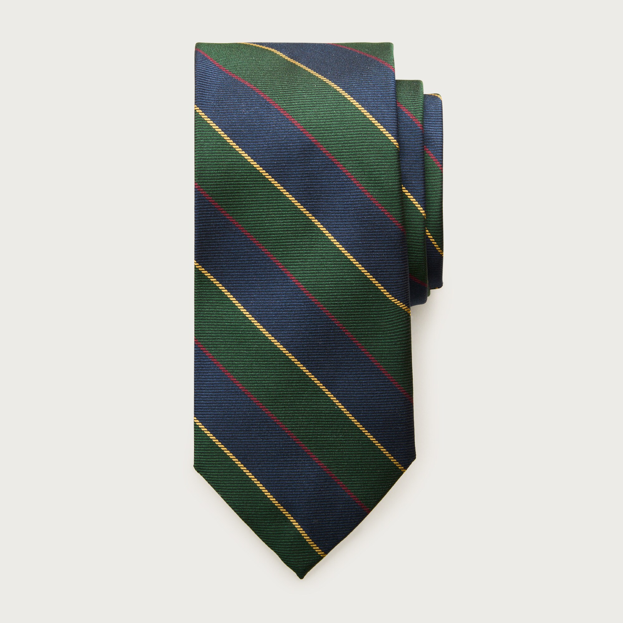 mens Italian silk twill striped tie