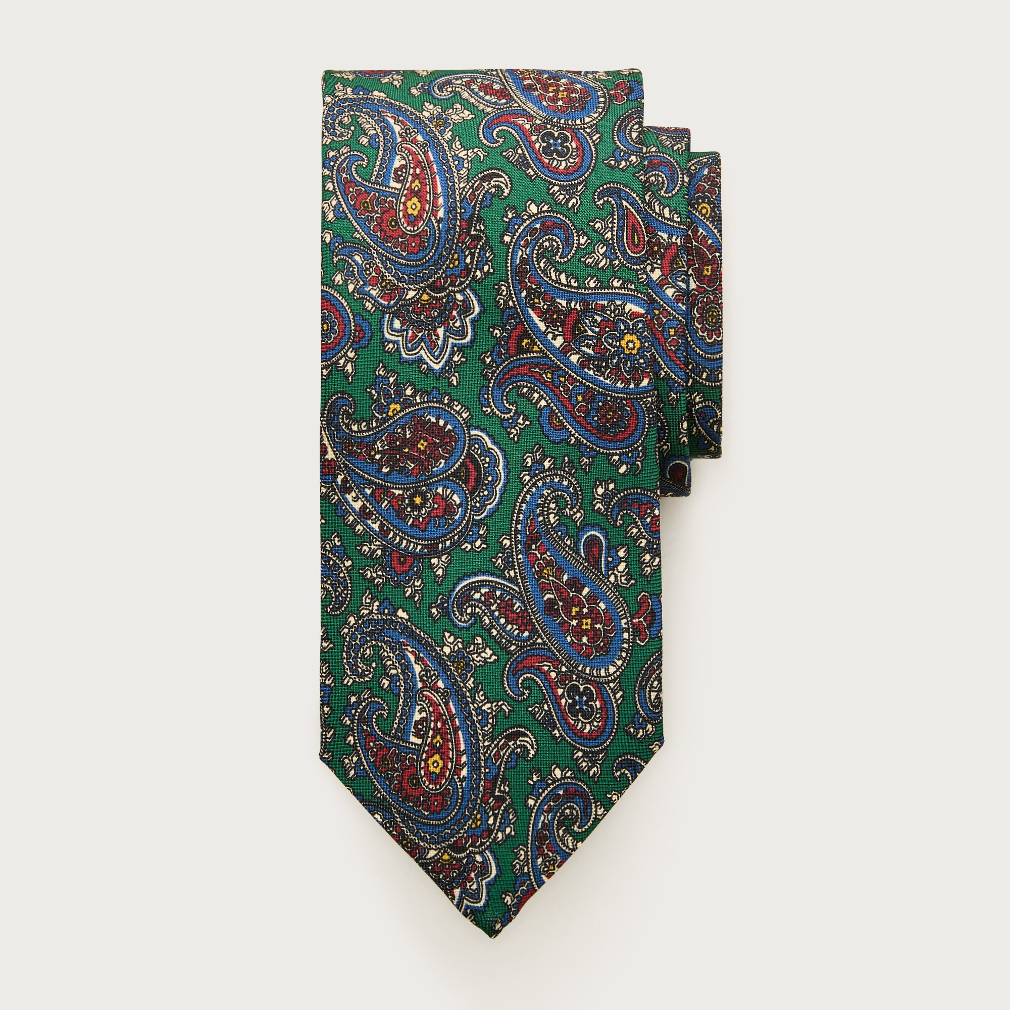 English silk paisley tie