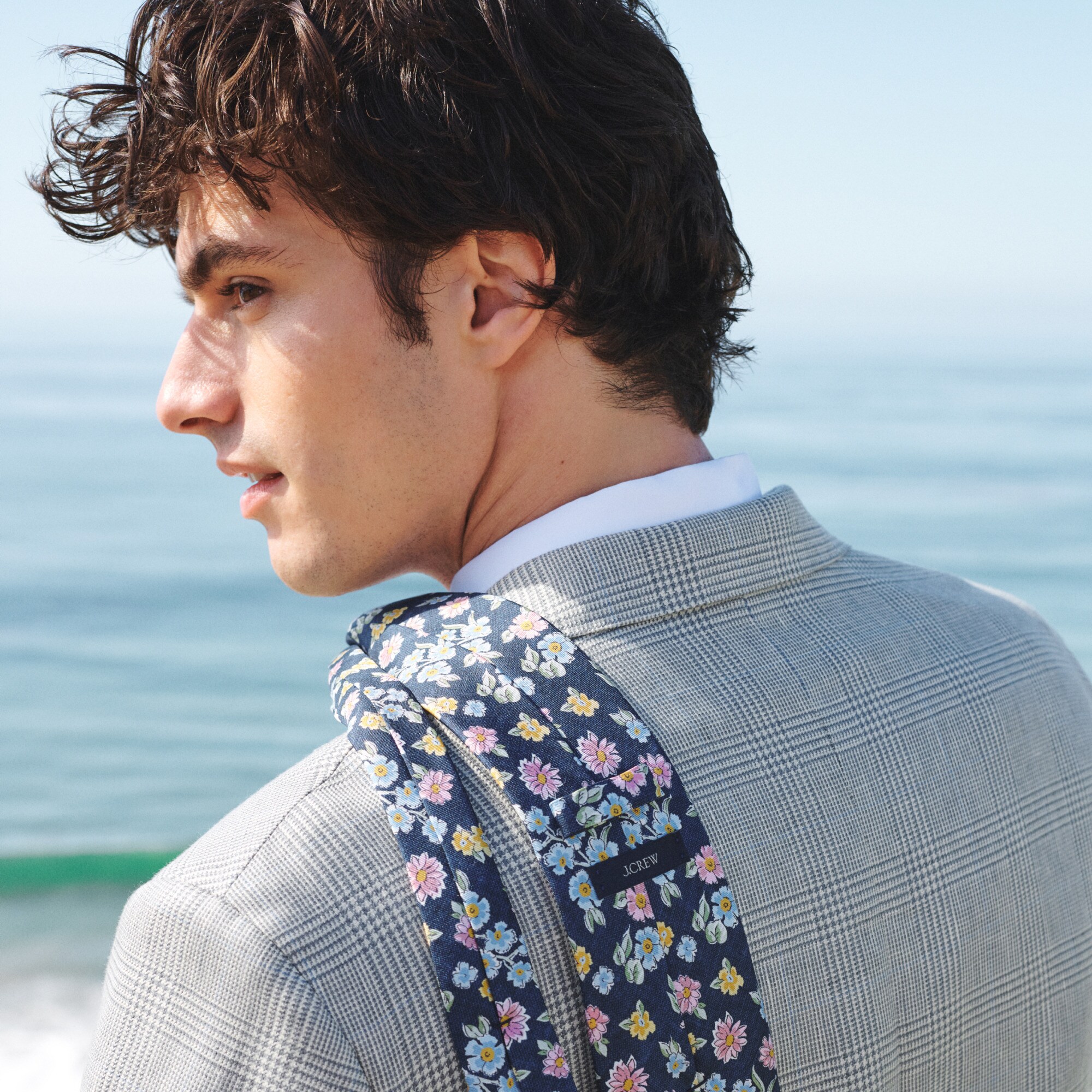 Italian Silk Floral-print Tie For Men | J.Crew