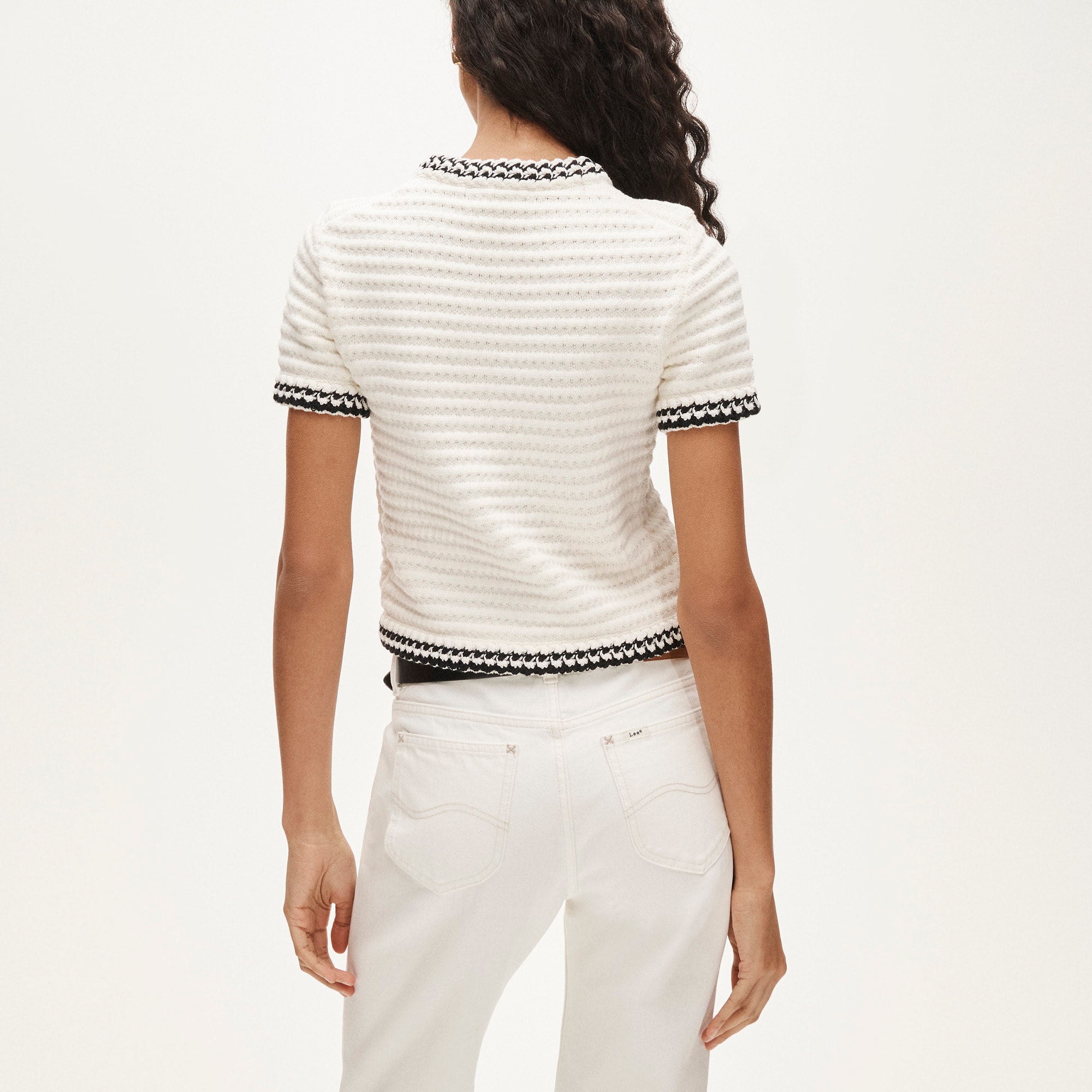 Crochet short-sleeve cardigan - image 5