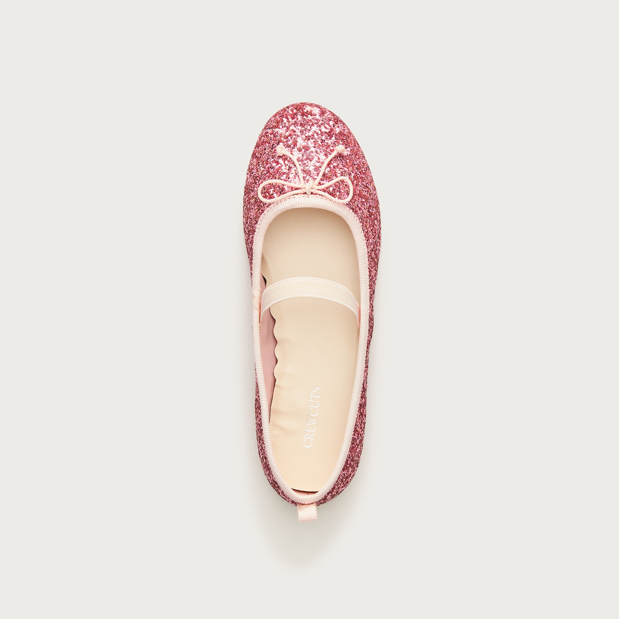Girls' Strappy Glitter Ballet Flats For Girls | J.Crew