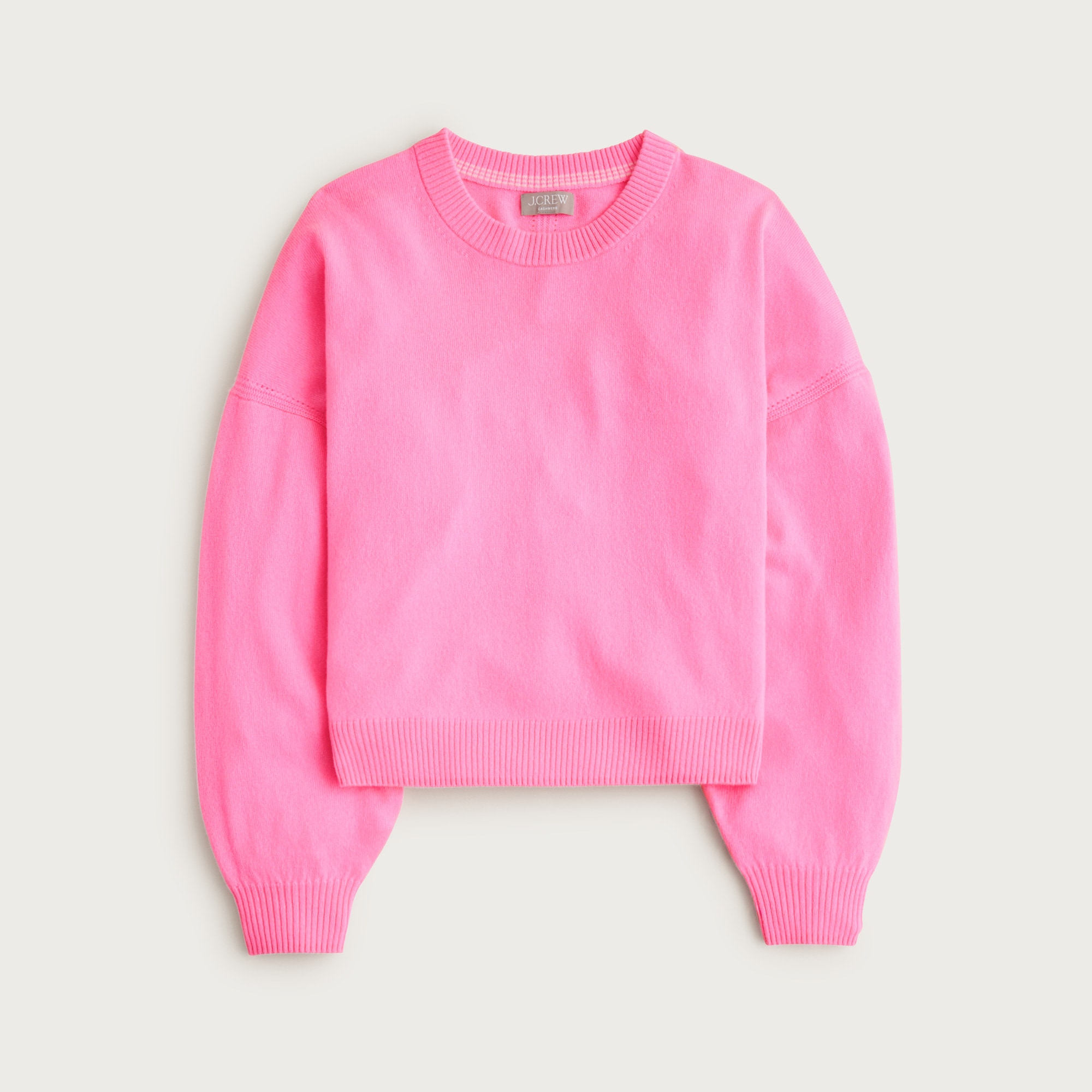 Cashmere blouson-sleeve sweater