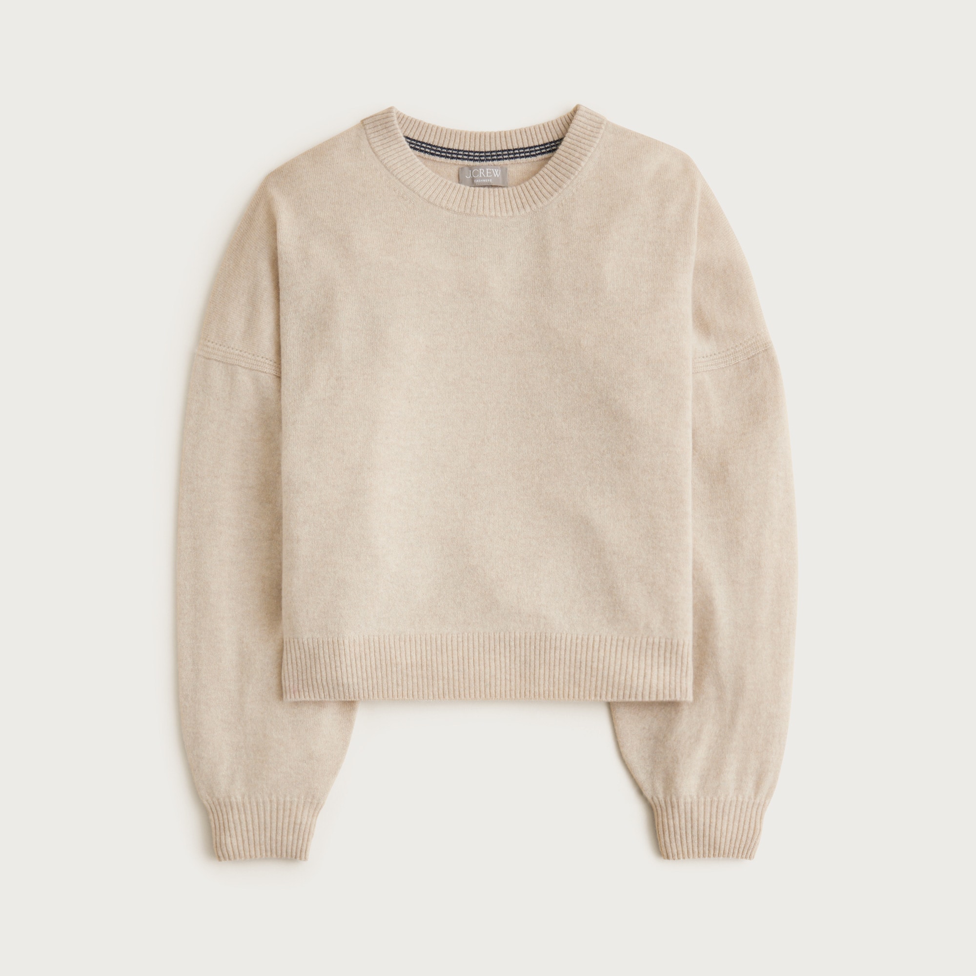 Cashmere blouson-sleeve sweater