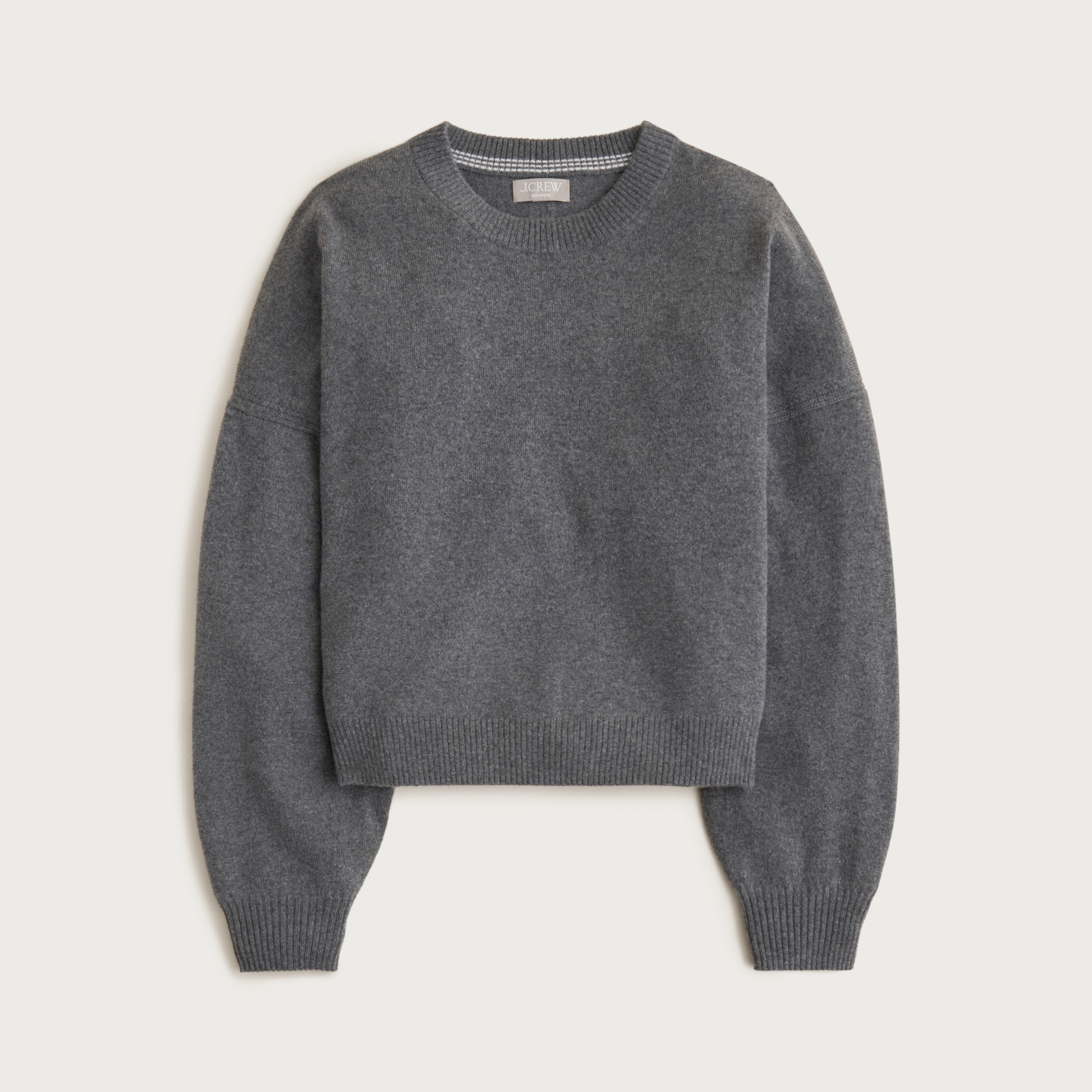 Cashmere blouson-sleeve sweater