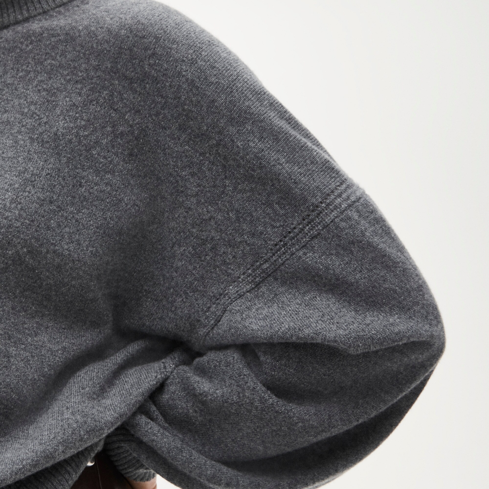 Cashmere blouson-sleeve sweater