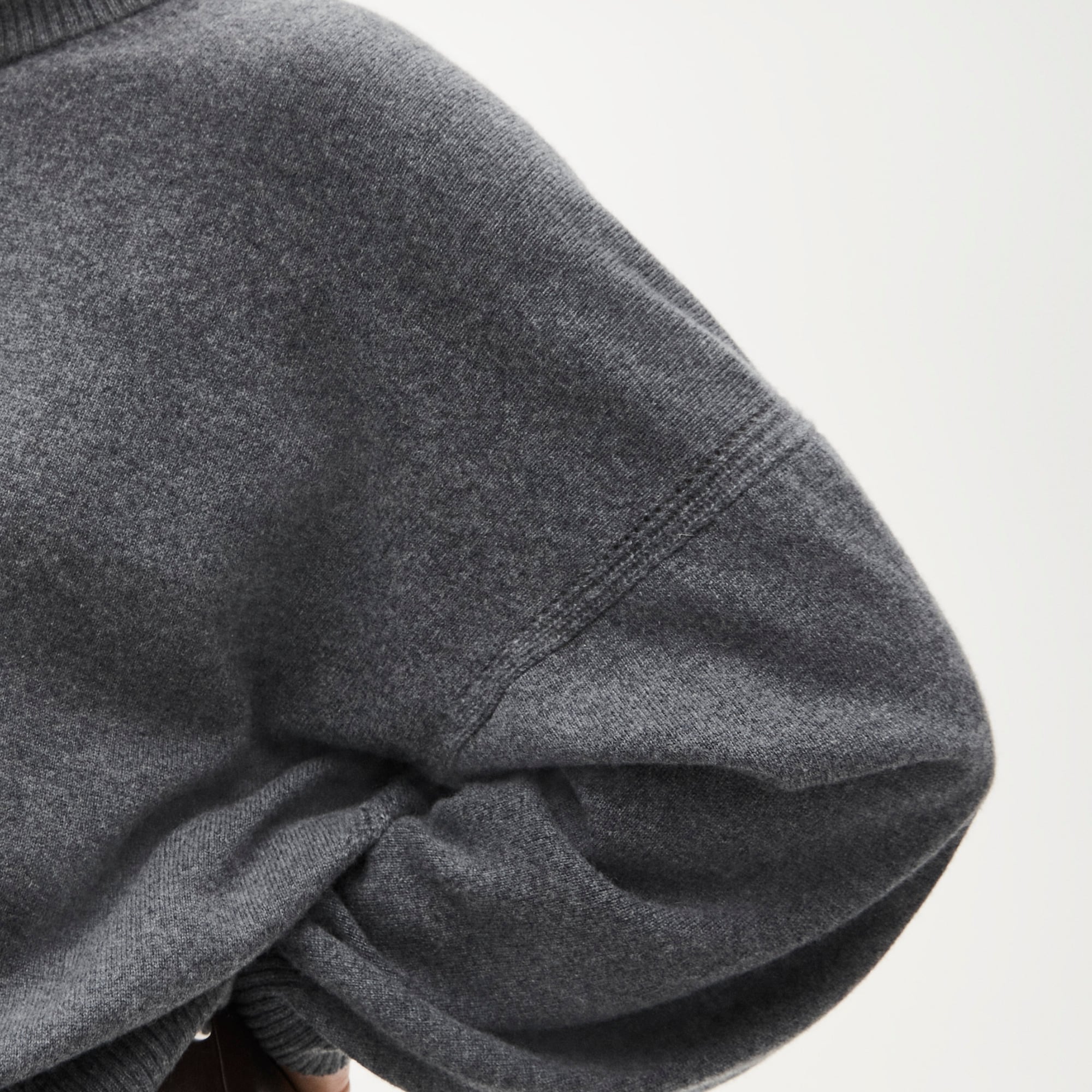 Cashmere blouson-sleeve sweater