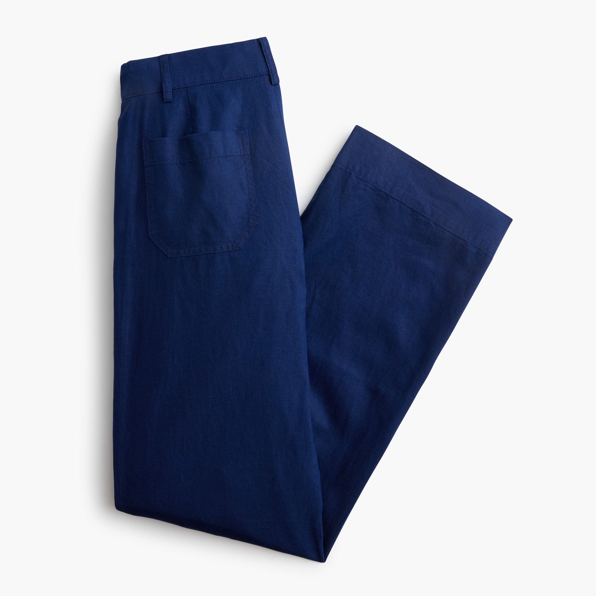 Linen-blend Lizzie wide-leg pant
