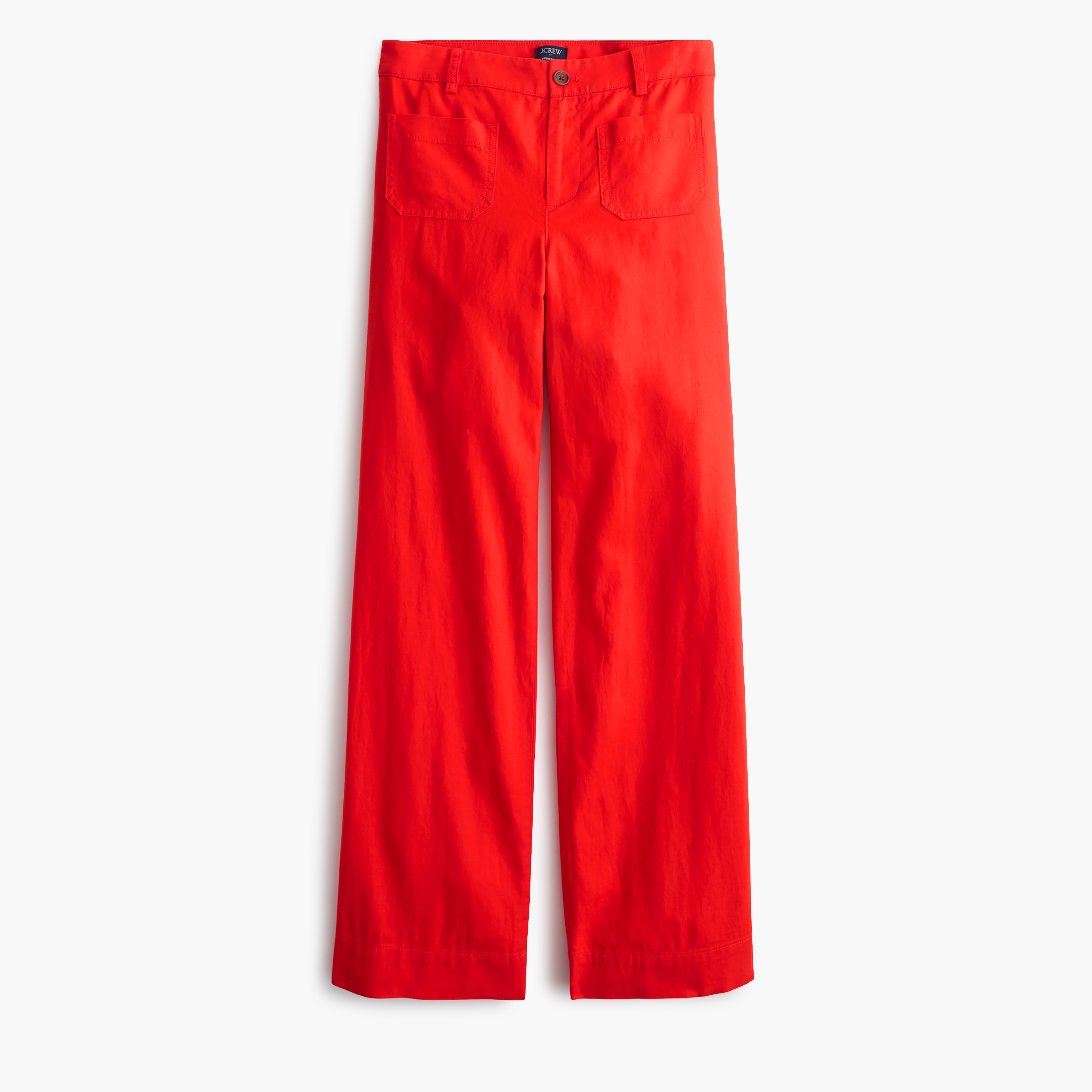 Linen-blend Lizzie wide-leg pant