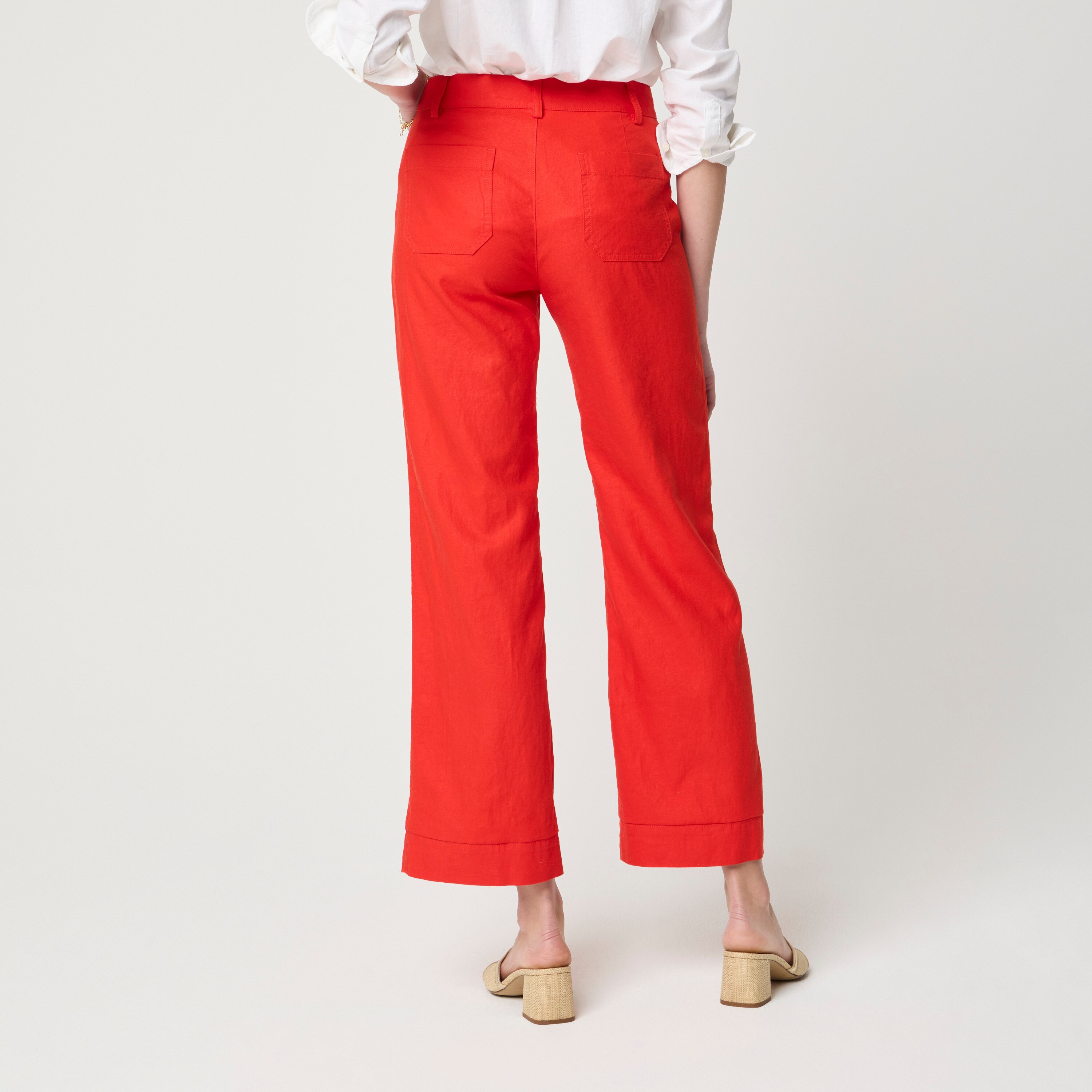 Linen-blend Lizzie Wide-leg Pant For Women | Factory
