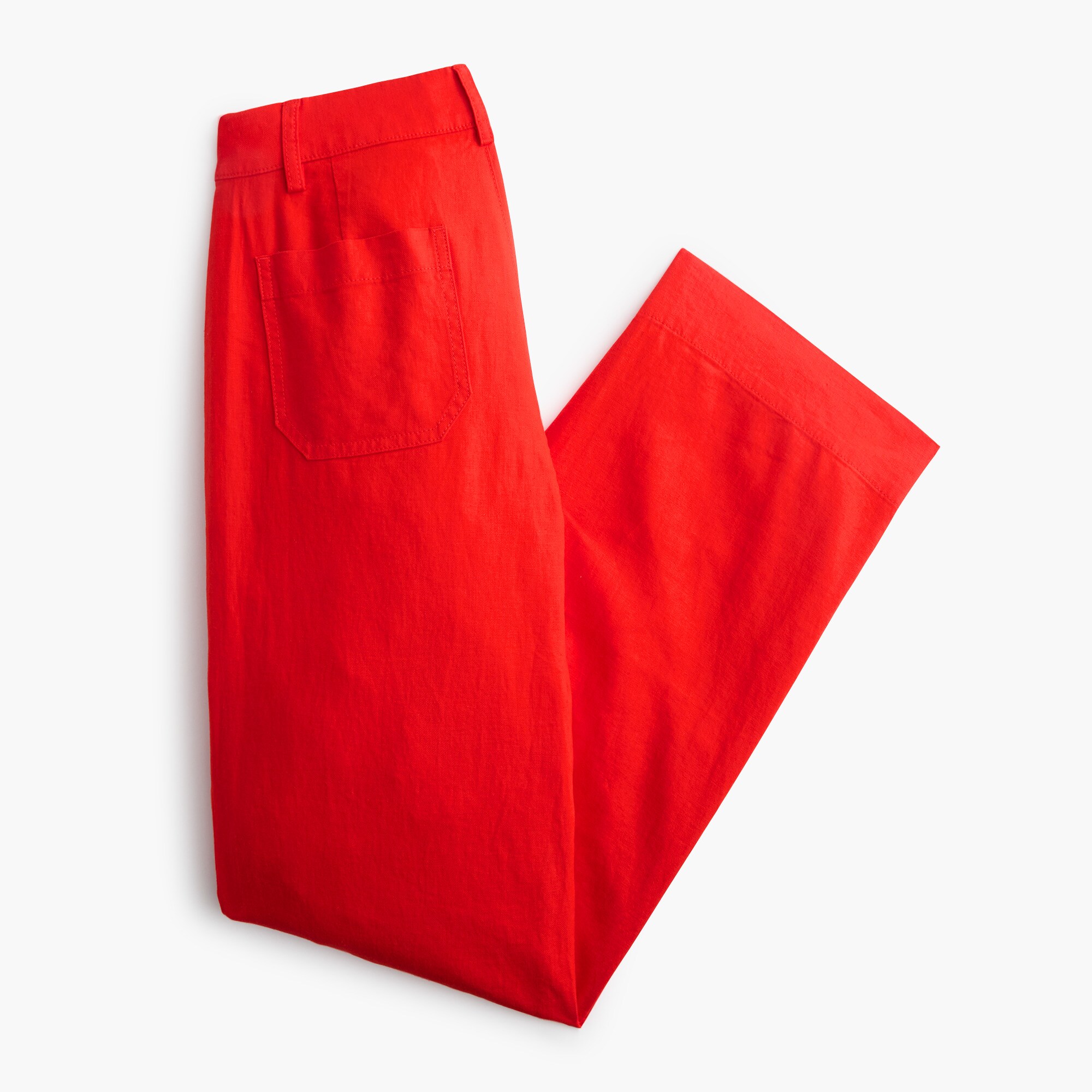 Linen-blend Lizzie wide-leg pant
